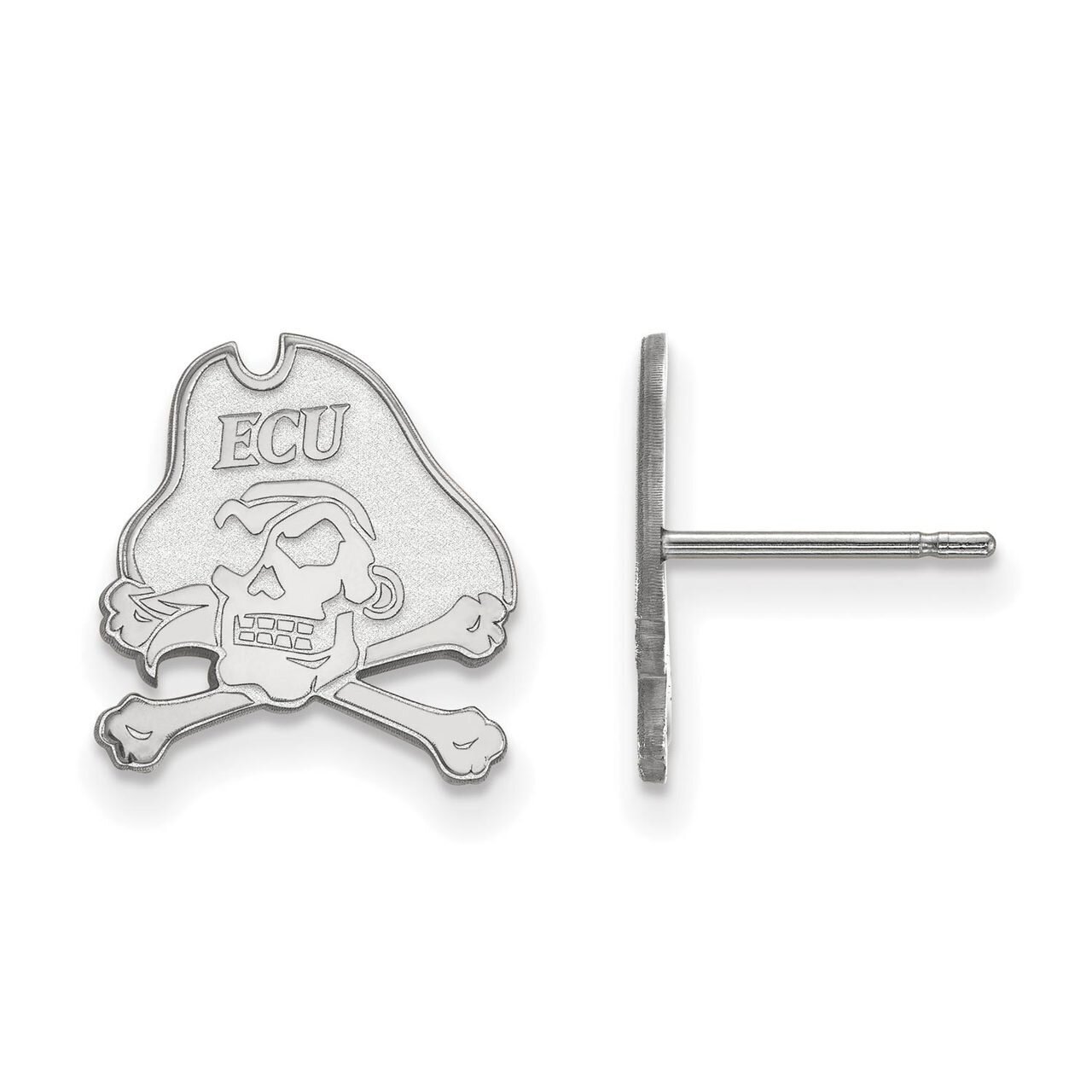East Carolina University Small Post Earring 10k White Gold 1W009ECU, MPN: 1W009ECU, 886774777405