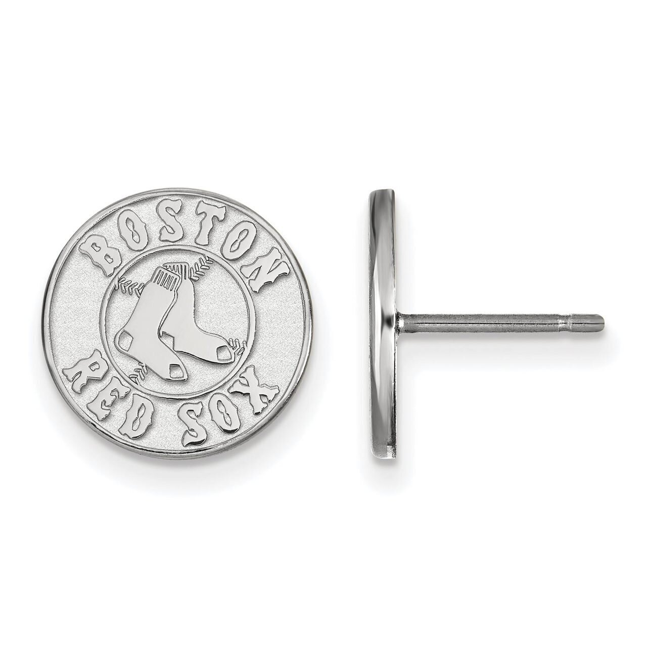 Boston Red Sox Small Post Earring 10k White Gold 1W009RSO, MPN: 1W009RSO, 886774777740