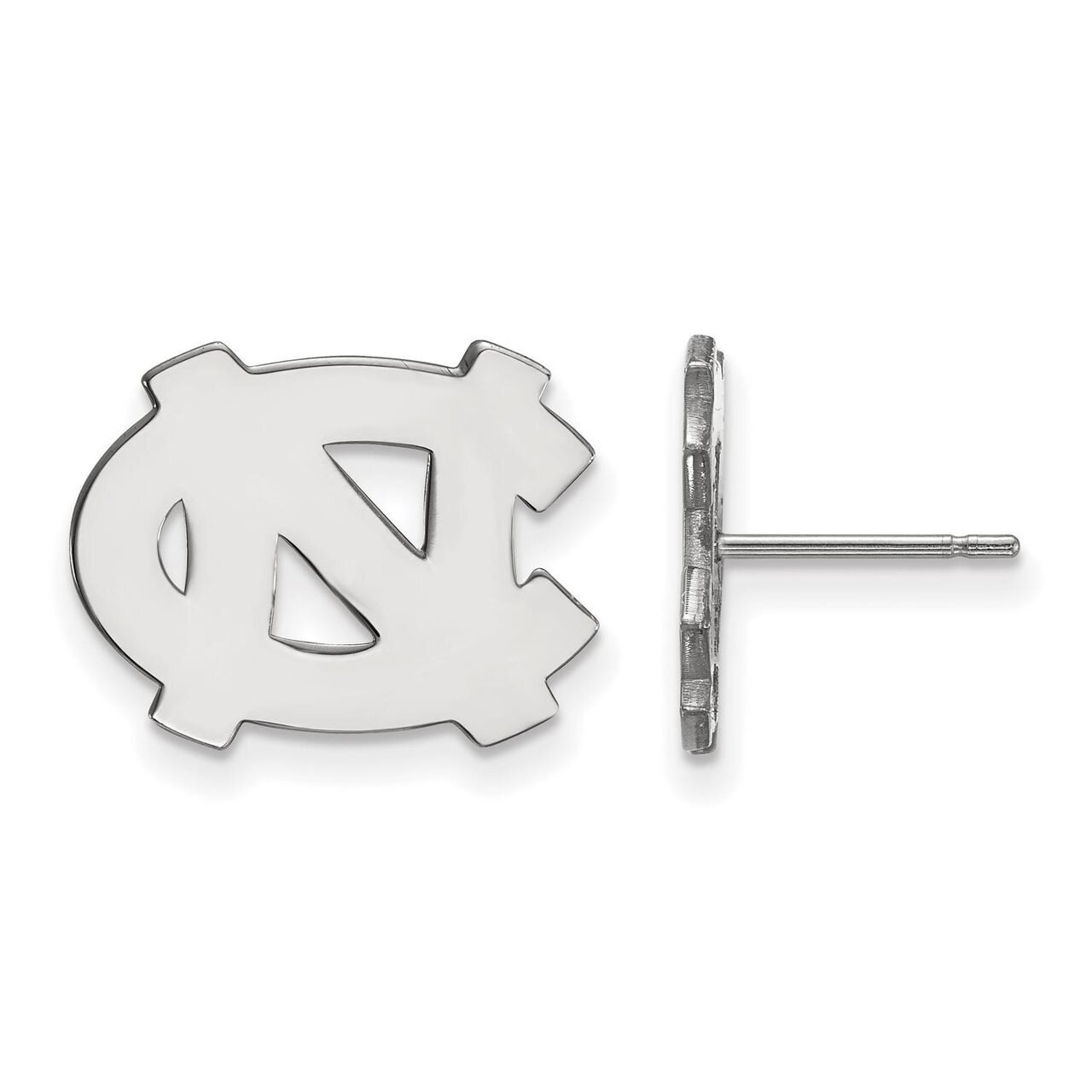 University of North Carolina Small Post Earring 10k White Gold 1W009UNC, MPN: 1W009UNC, 886774777955