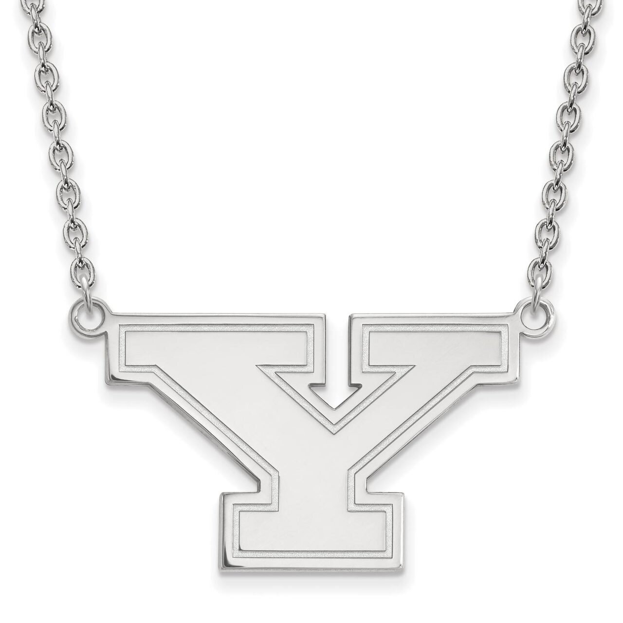 Youngstown State University Large Pendant with Chain Necklace 10k White Gold 1W009YSU-18, MPN: 1W00…