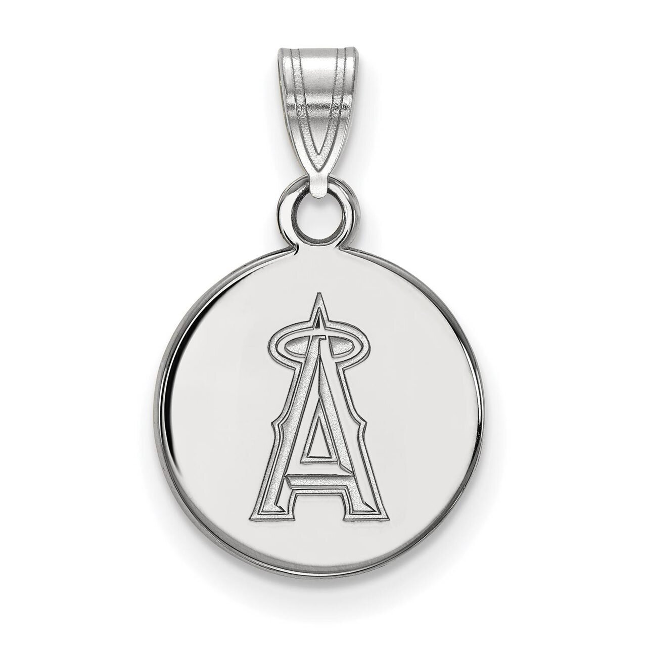 Los Angeles Angels Small Disc Pendant 10k White Gold 1W011ANG, MPN: 1W011ANG, 886774778648