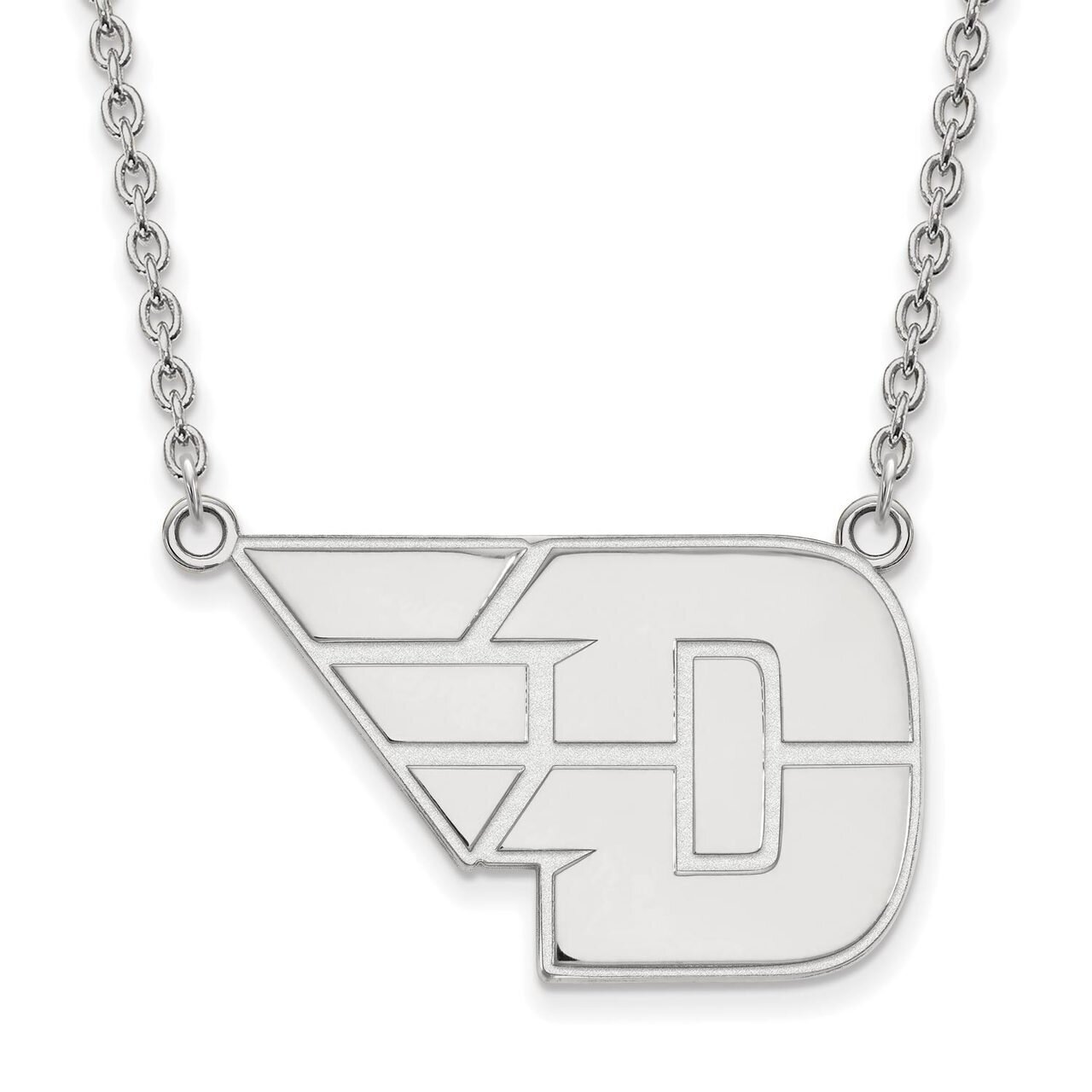 University of Dayton Large Pendant with Chain Necklace 10k White Gold 1W012UD-18, MPN: 1W012UD-18, …
