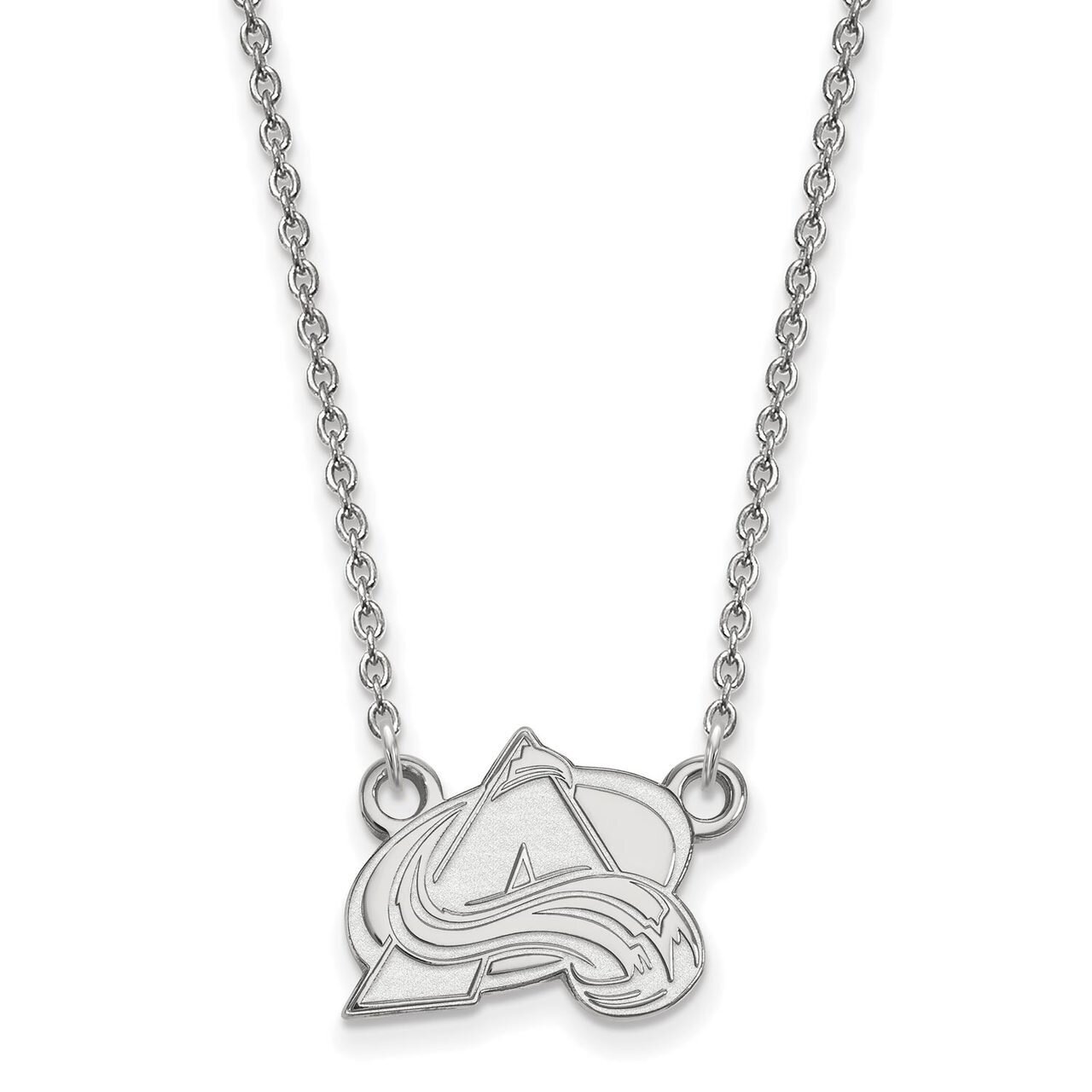 Colorado Avalanche Small Pendant with Chain Necklace 10k White Gold 1W013AVA-18, MPN: 1W013AVA-18, …