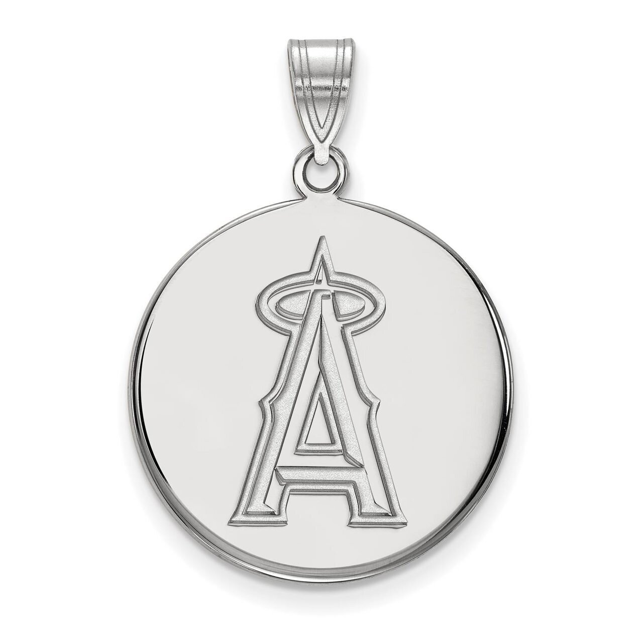 Los Angeles Angels Large Disc Pendant 10k White Gold 1W015ANG, MPN: 1W015ANG, 886774780207