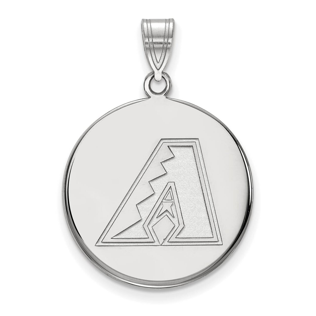 Arizona Diamondbacks Large Disc Pendant 10k White Gold 1W015DIA, MPN: 1W015DIA, 886774780290
