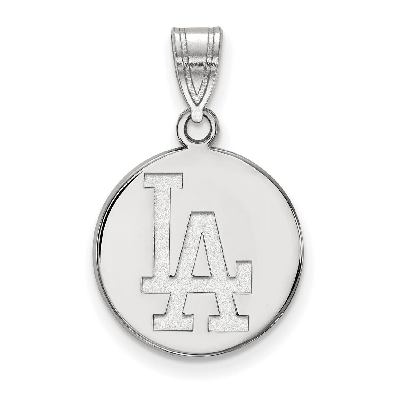 Los Angeles Dodgers Medium Disc Pendant 10k White Gold 1W015DOD, MPN: 1W015DOD, 886774780306
