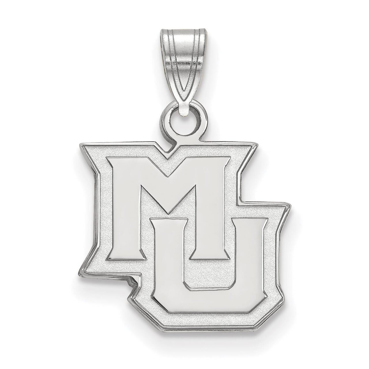 Marquette University Small Pendant 10k White Gold 1W015MAR
