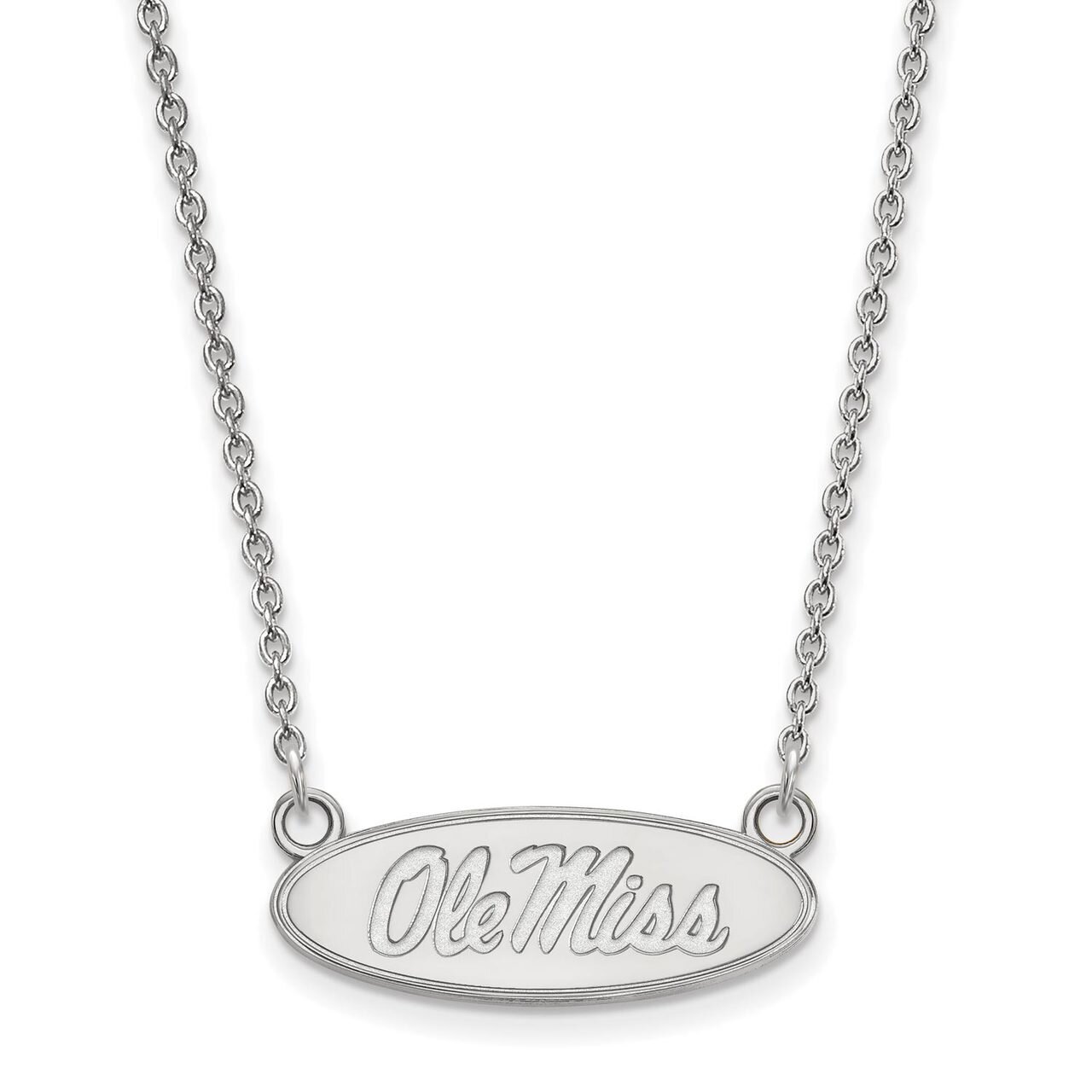 University of Mi10kwisippi Small Pendant with Chain Necklace 10k White Gold 1W015UMS-18, MPN: 1W015…