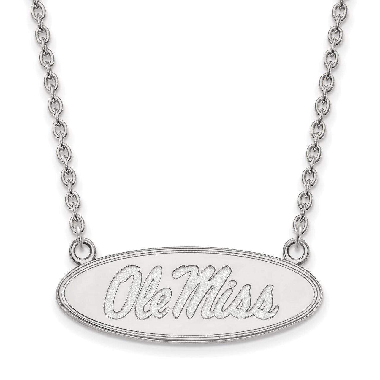 University of Mi10kwisippi Large Pendant with Chain Necklace 10k White Gold 1W016UMS-18, MPN: 1W016…