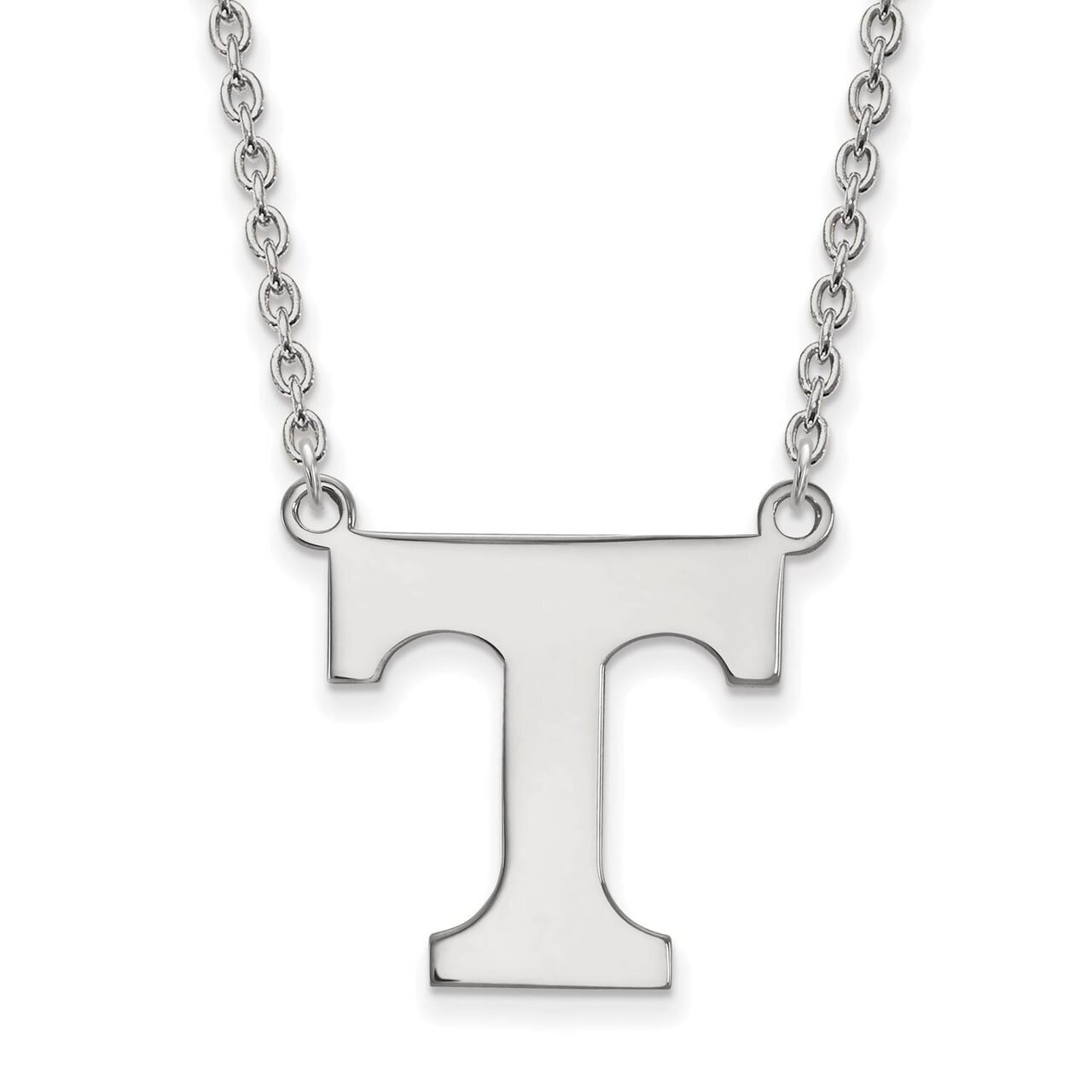 University of Tennessee Large Pendant with Chain Necklace 10k White Gold 1W016UTN-18