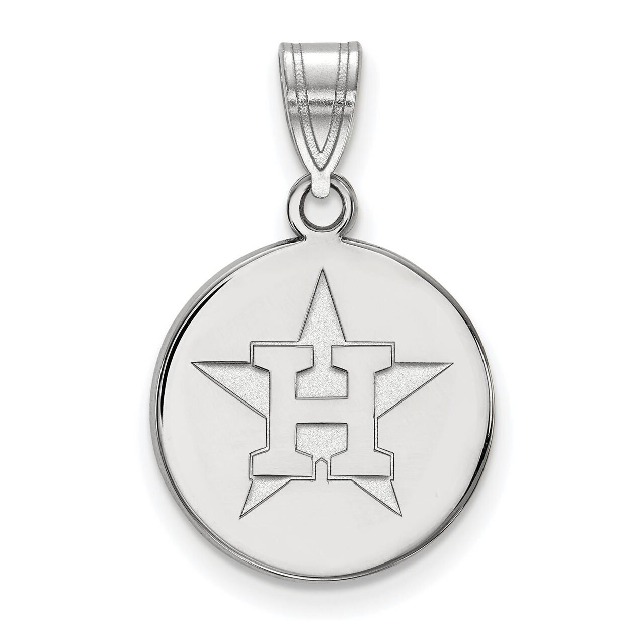 Houston Astros Medium Disc Pendant 10k White Gold 1W017AST, MPN: 1W017AST, 886774781389