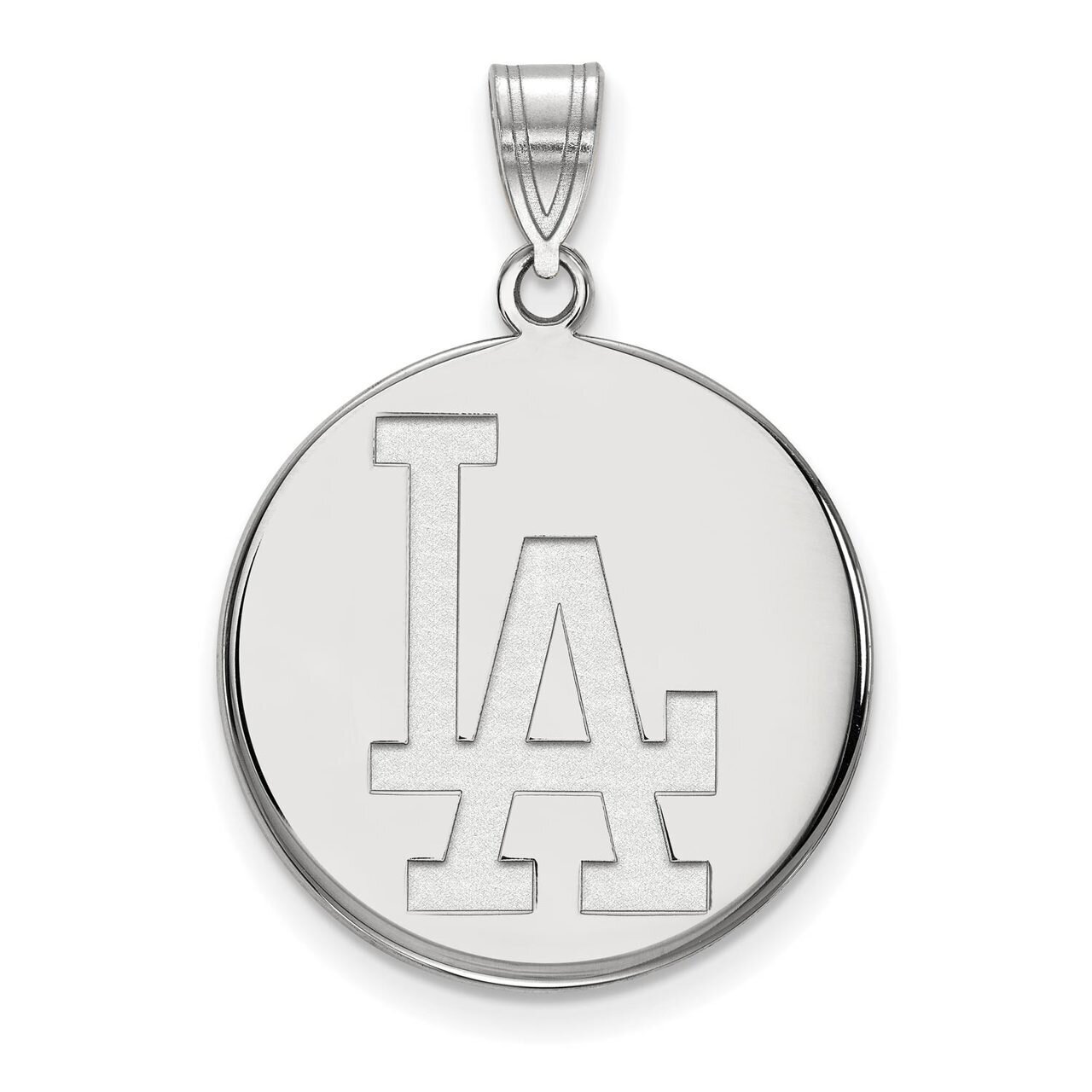 Los Angeles Dodgers Large Disc Pendant 10k White Gold 1W017DOD, MPN: 1W017DOD, 886774781471