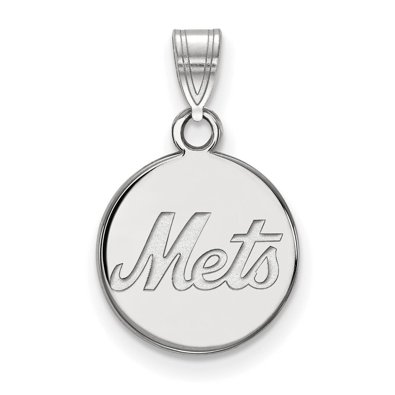 New York Mets Small Disc Pendant 10k White Gold 1W017MET, MPN: 1W017MET, 886774781525