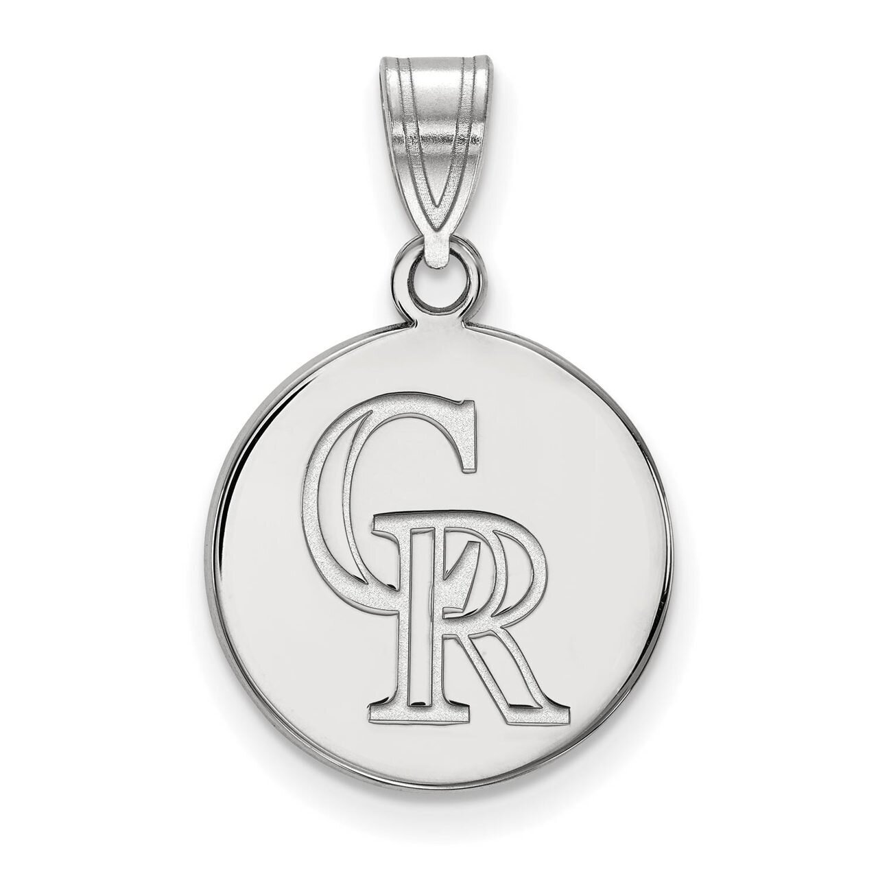 Colorado Rockies Medium Disc Pendant 10k White Gold 1W017ROK, MPN: 1W017ROK, 886774781587