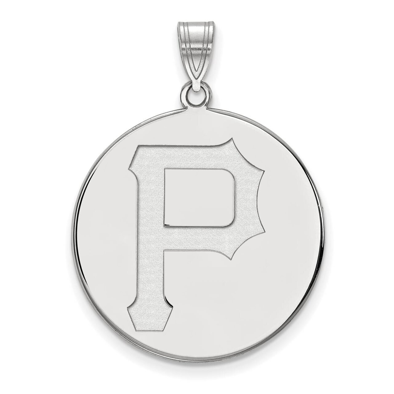 Pittsburgh Pirates x-Large Disc Pendant 10k White Gold 1W018PIR, MPN: 1W018PIR, 886774781945