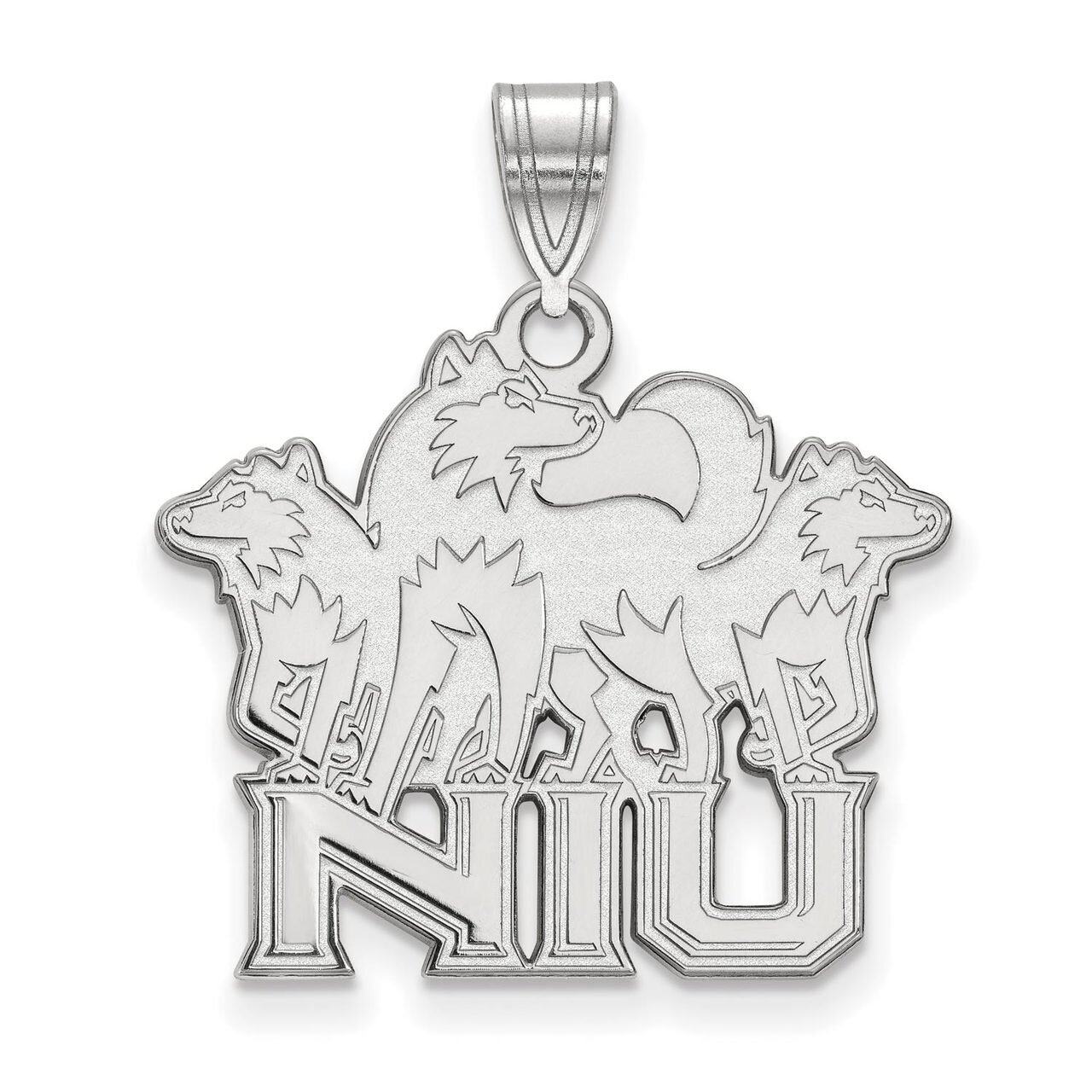 Northern Illinois University Large Pendant 10k White Gold 1W020NIU, MPN: 1W020NIU, 886774782485