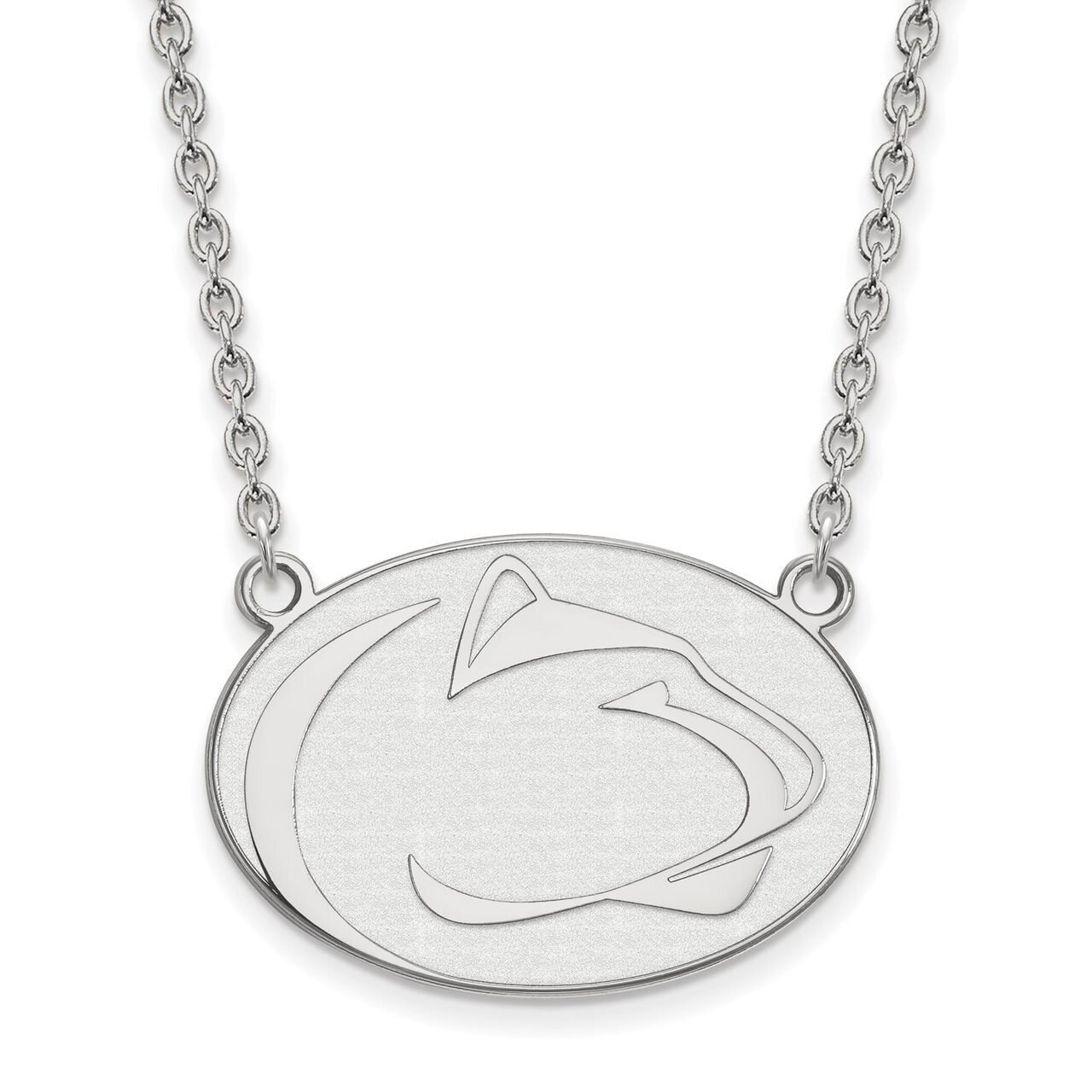 Penn State University Large Pendant with Chain Necklace 10k White Gold 1W020PSU-18, MPN: 1W020PSU-1…