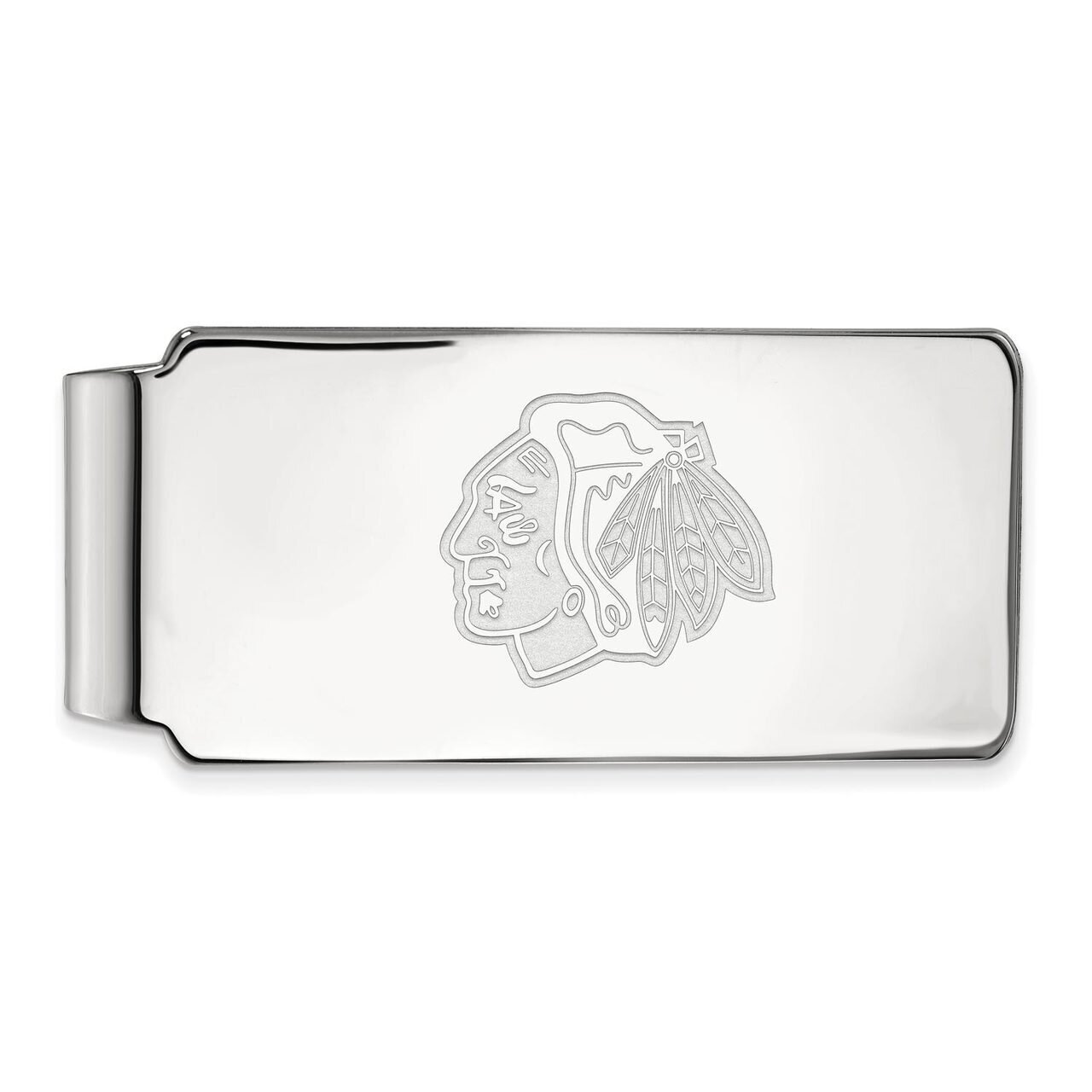 Chicago Blackhawks Money Clip 10k White Gold 1W022BLA, MPN: 1W022BLA, 886774733937