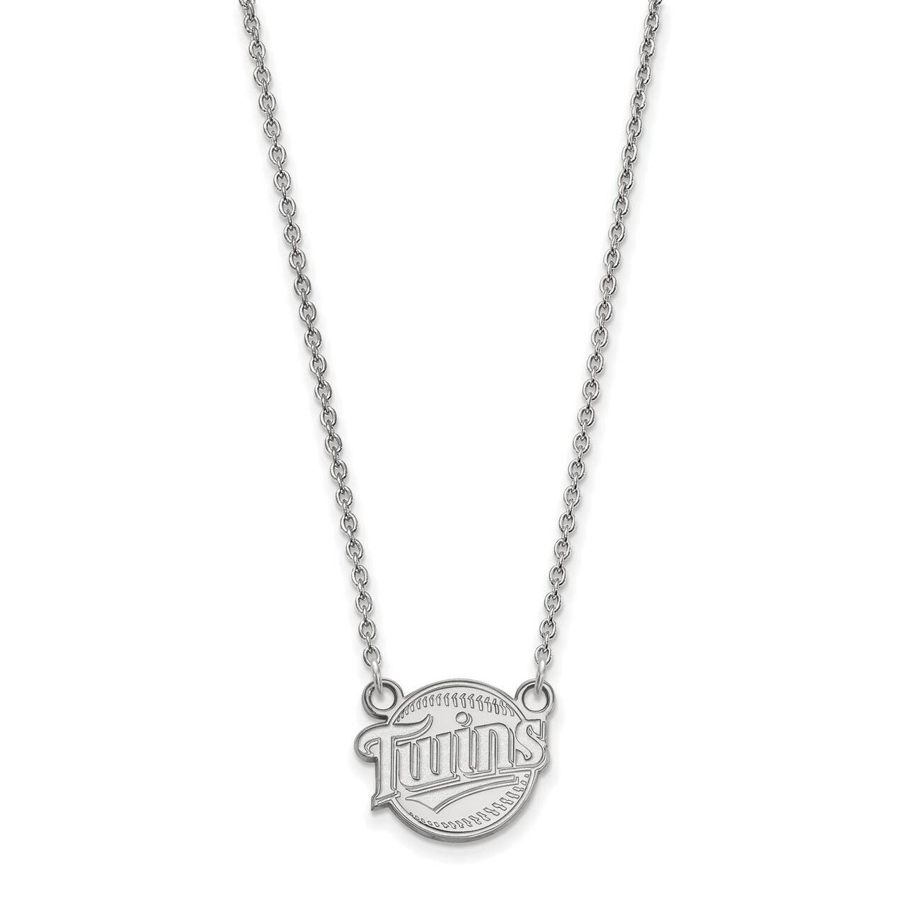 Minnesota Twins Small Pendant with Chain Necklace 10k White Gold 1W022TWN-18, MPN: 1W022TWN-18, 886…