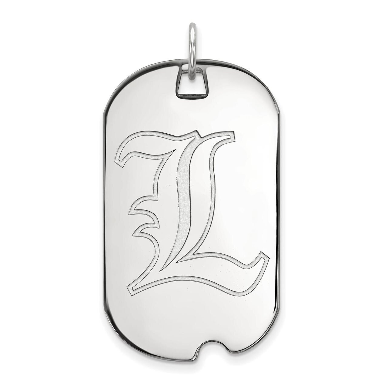 University of Louisville Large Dog Tag 10k White Gold 1W022UL, MPN: 1W022UL, 886774783222
