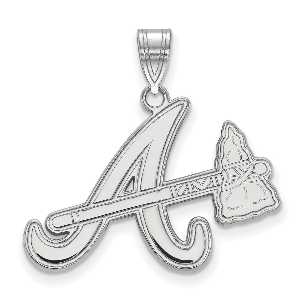Atlanta Braves Large Pendant 10k White Gold 1W023BRA, MPN: 1W023BRA, 886774783352