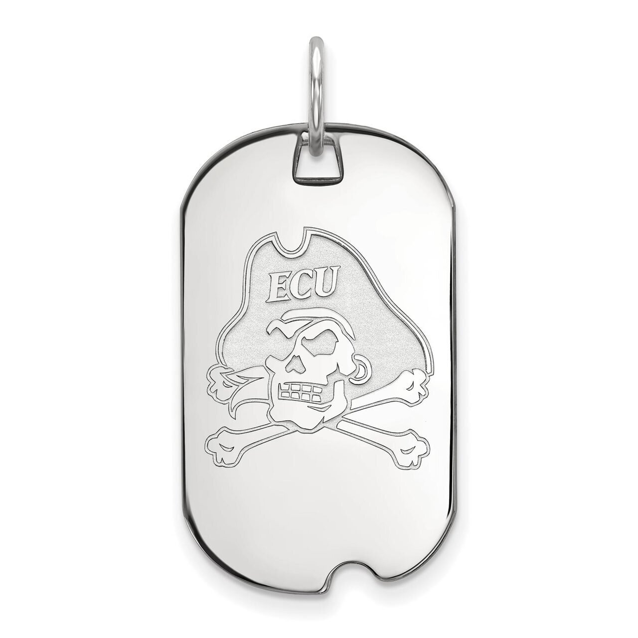 East Carolina University Small Dog Tag 10k White Gold 1W023ECU, MPN: 1W023ECU, 886774783406