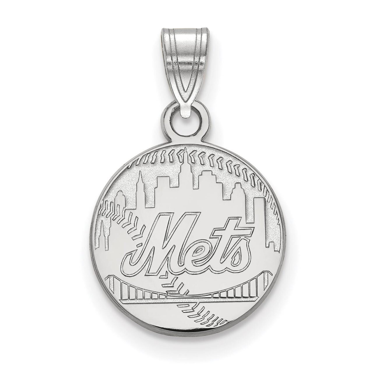 New York Mets Small Pendant 10k White Gold 1W025MET, MPN: 1W025MET, 886774783970