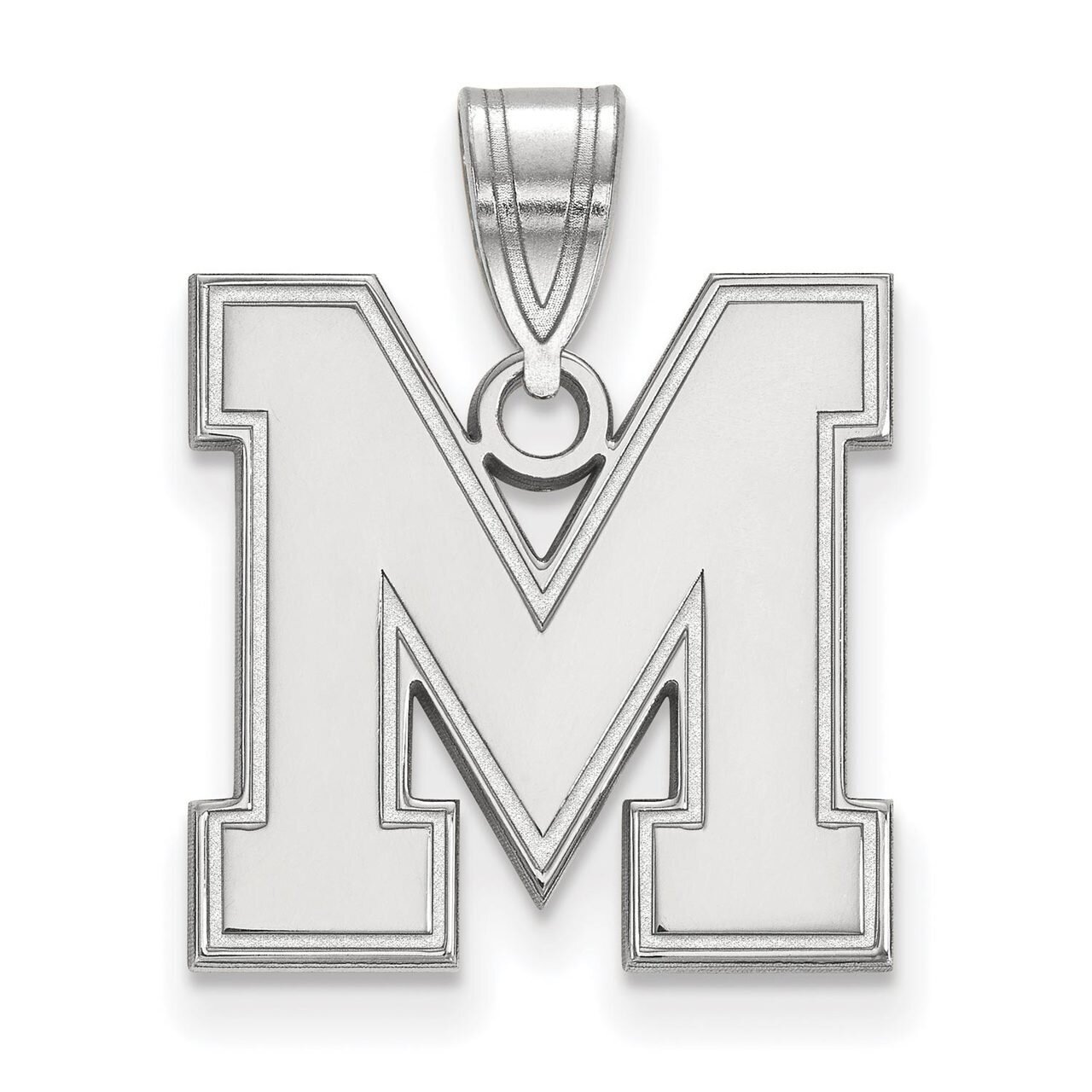 University of Memphis Medium Pendant 10k White Gold 1W025UMP, MPN: 1W025UMP, 886774784250