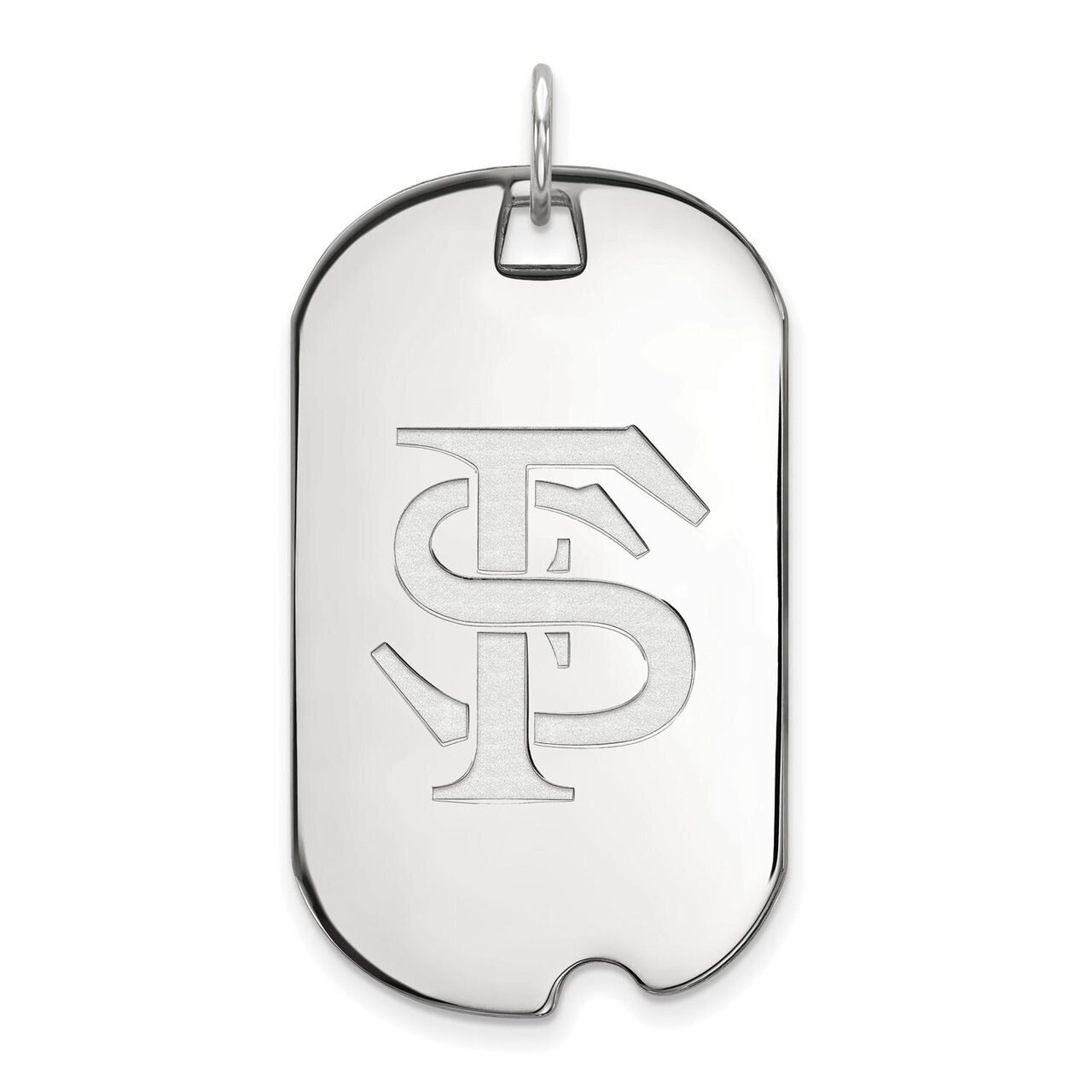 Florida State University Large Dog Tag 10k White Gold 1W028FSU, MPN: 1W028FSU, 886774785110