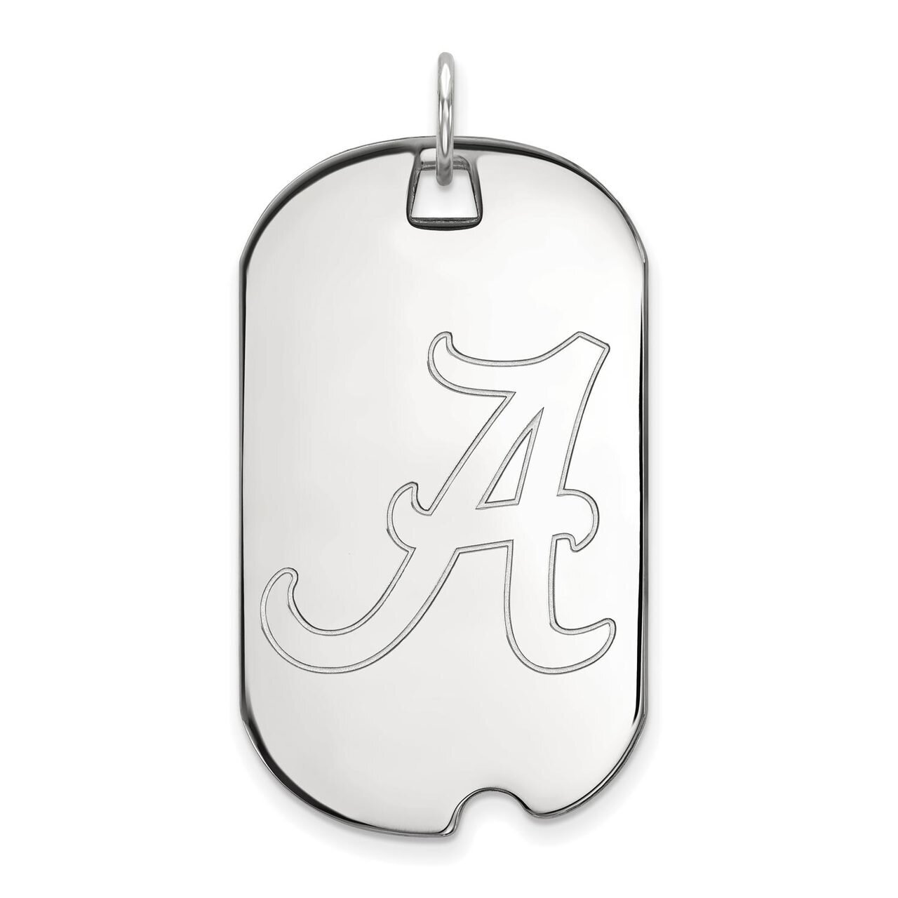 University of Alabama Large Dog Tag 10k White Gold 1W028UAL, MPN: 1W028UAL, 886774785264