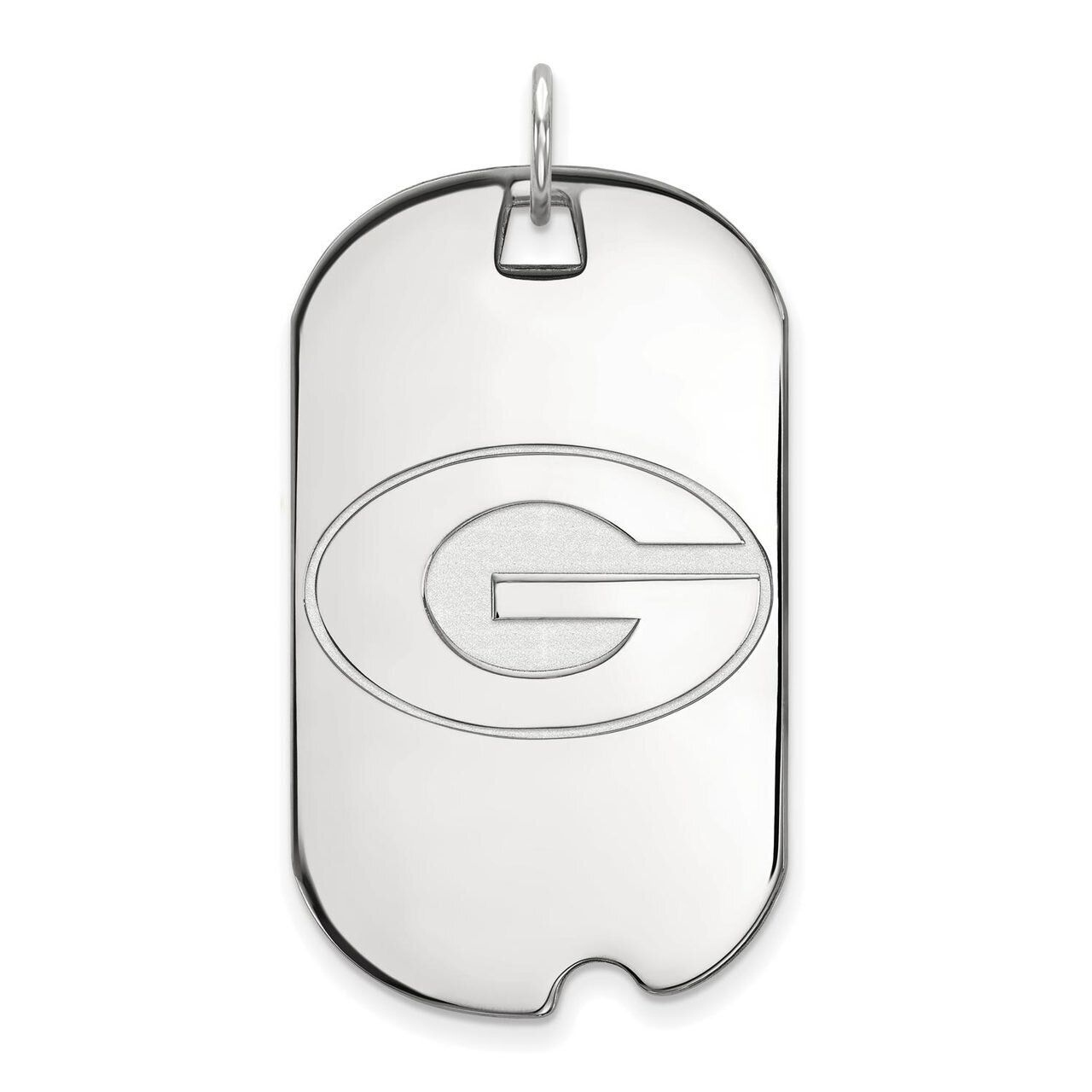 University of Georgia Large Dog Tag 10k White Gold 1W028UGA, MPN: 1W028UGA, 886774785295