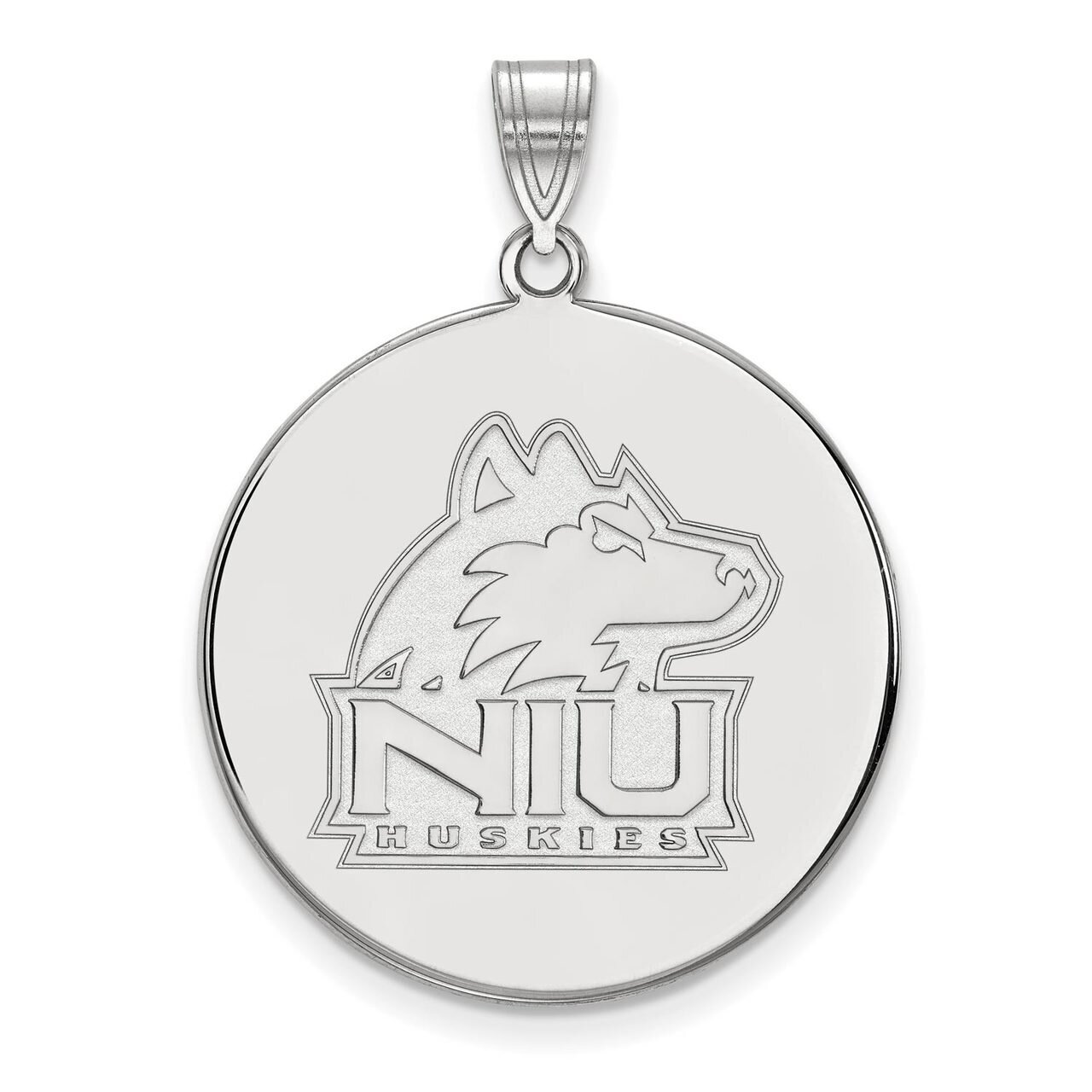 Northern Illinois University x-Large Disc Pendant 10k White Gold 1W035NIU, MPN: 1W035NIU, 886774786…