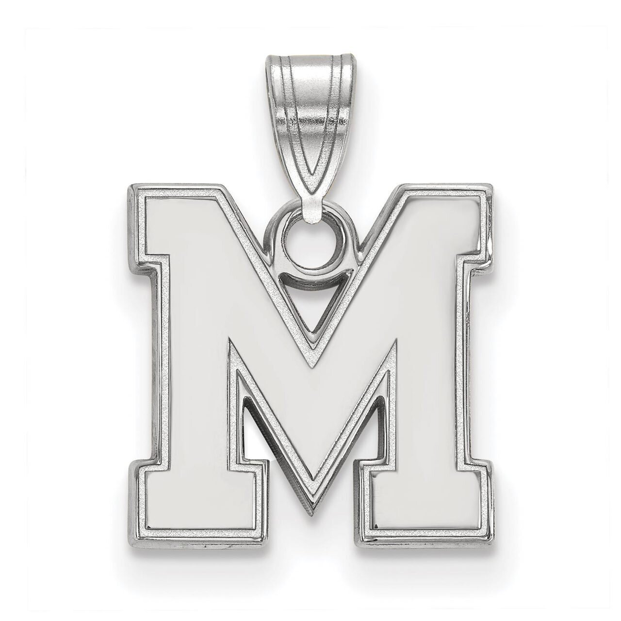 University of Memphis Small Pendant 10k White Gold 1W035UMP, MPN: 1W035UMP, 886774786162