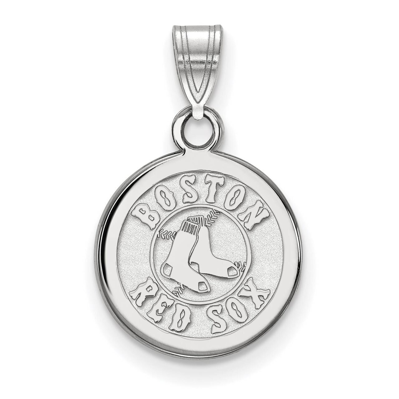 Boston Red Sox Small Disc Pendant 10k White Gold 1W037RSO, MPN: 1W037RSO, 886774786452