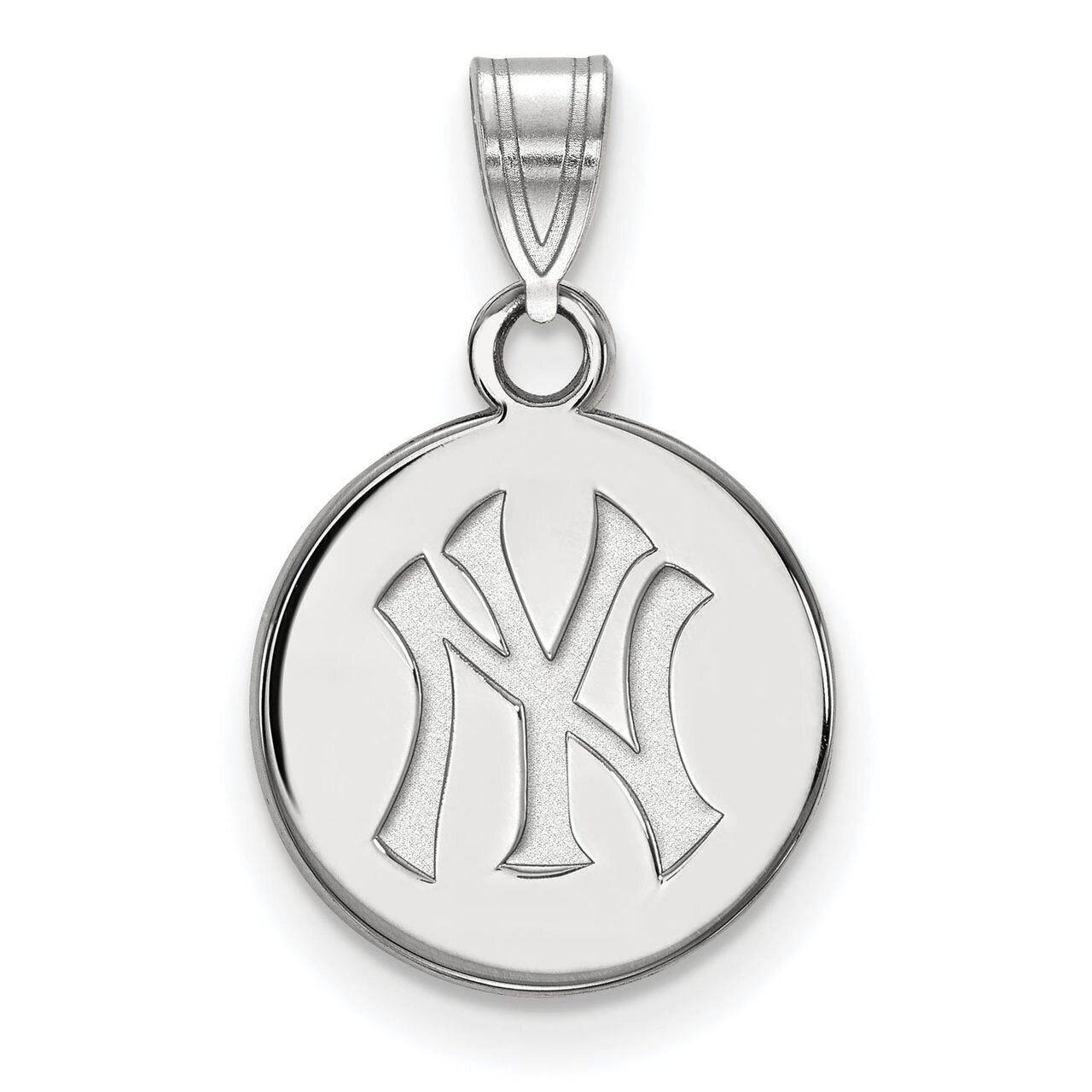 New York Yankees Small Disc Pendant 10k White Gold 1W037YAN, MPN: 1W037YAN, 886774786544