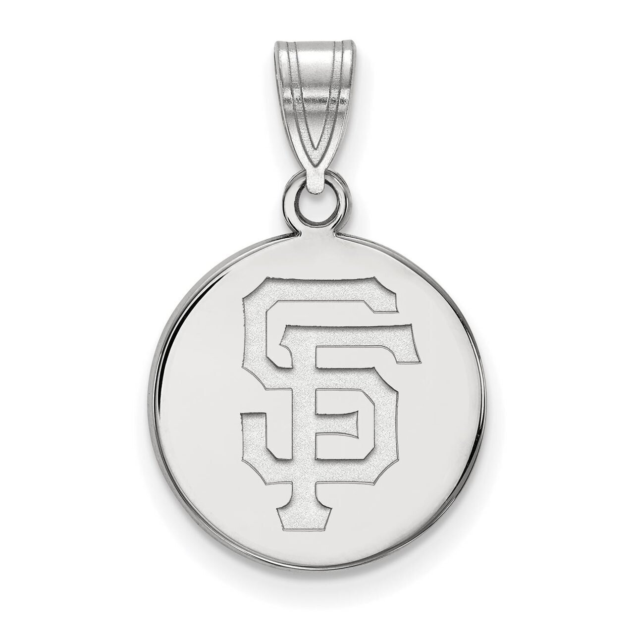 San Francisco Giants Medium Disc Pendant 10k White Gold 1W038GIT, MPN: 1W038GIT, 886774786568
