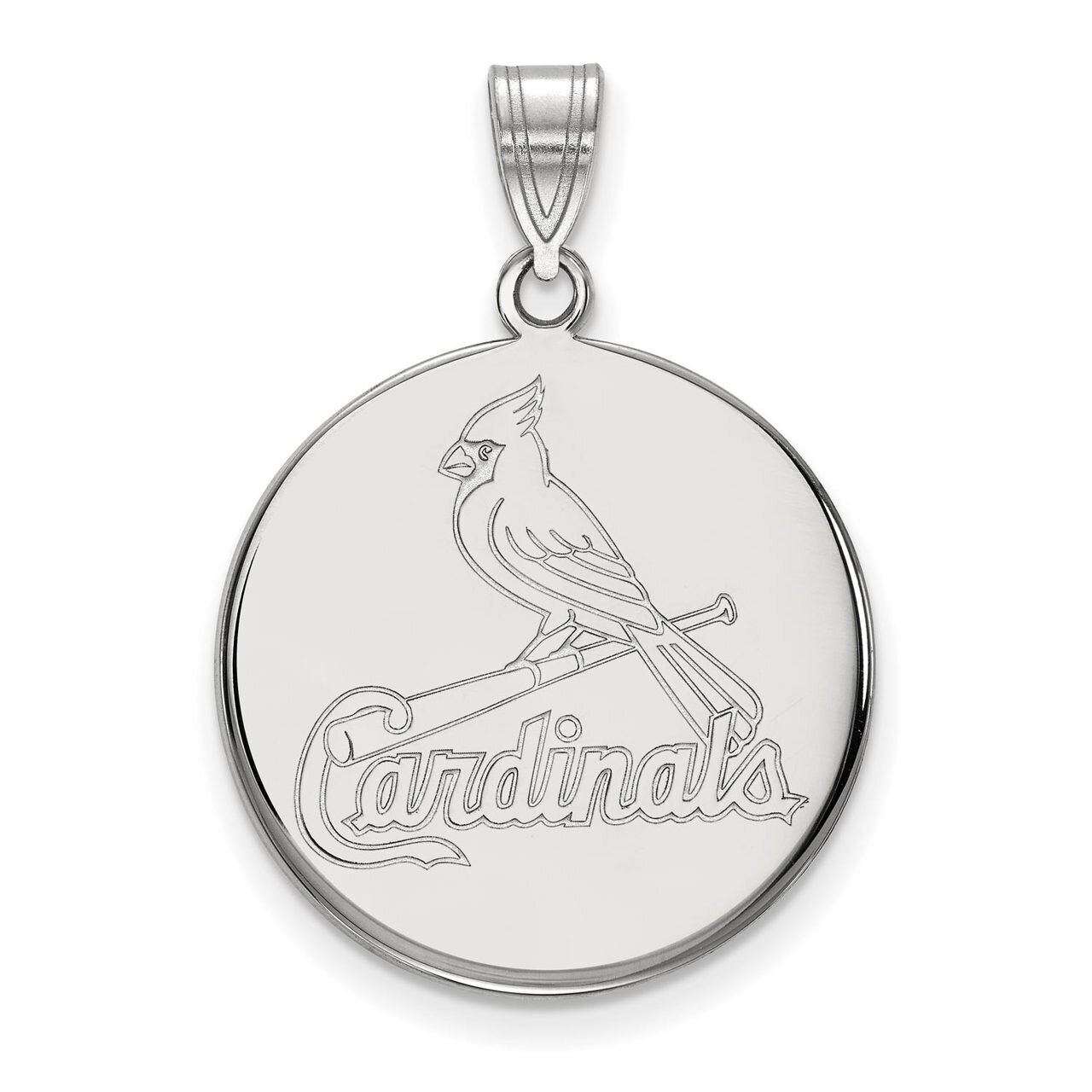 Saint Louis Cardinals Large Disc Pendant 10k White Gold 1W039CRD, MPN: 1W039CRD, 886774786742