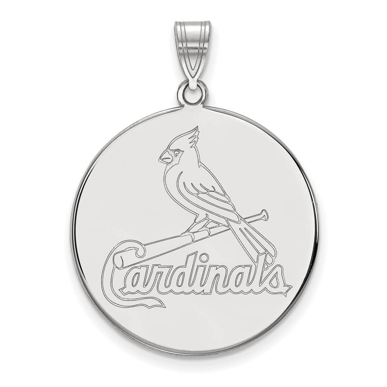 Saint Louis Cardinals x-Large Disc Pendant 10k White Gold 1W041CRD, MPN: 1W041CRD, 886774787282
