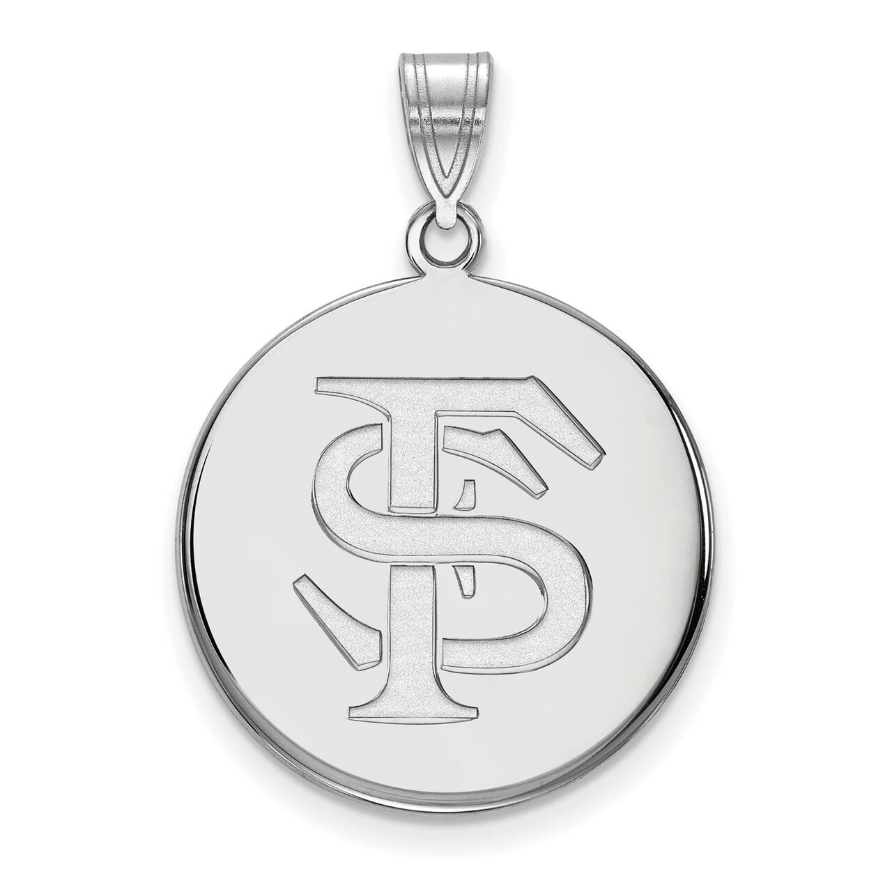 Florida State University Large Disc Pendant 10k White Gold 1W041FSU, MPN: 1W041FSU, 886774787312