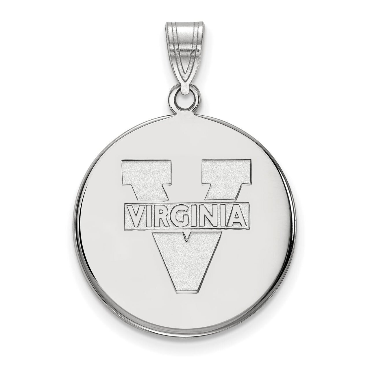 University of Virginia Large Disc Pendant 10k White Gold 1W041UVA, MPN: 1W041UVA, 886774787497