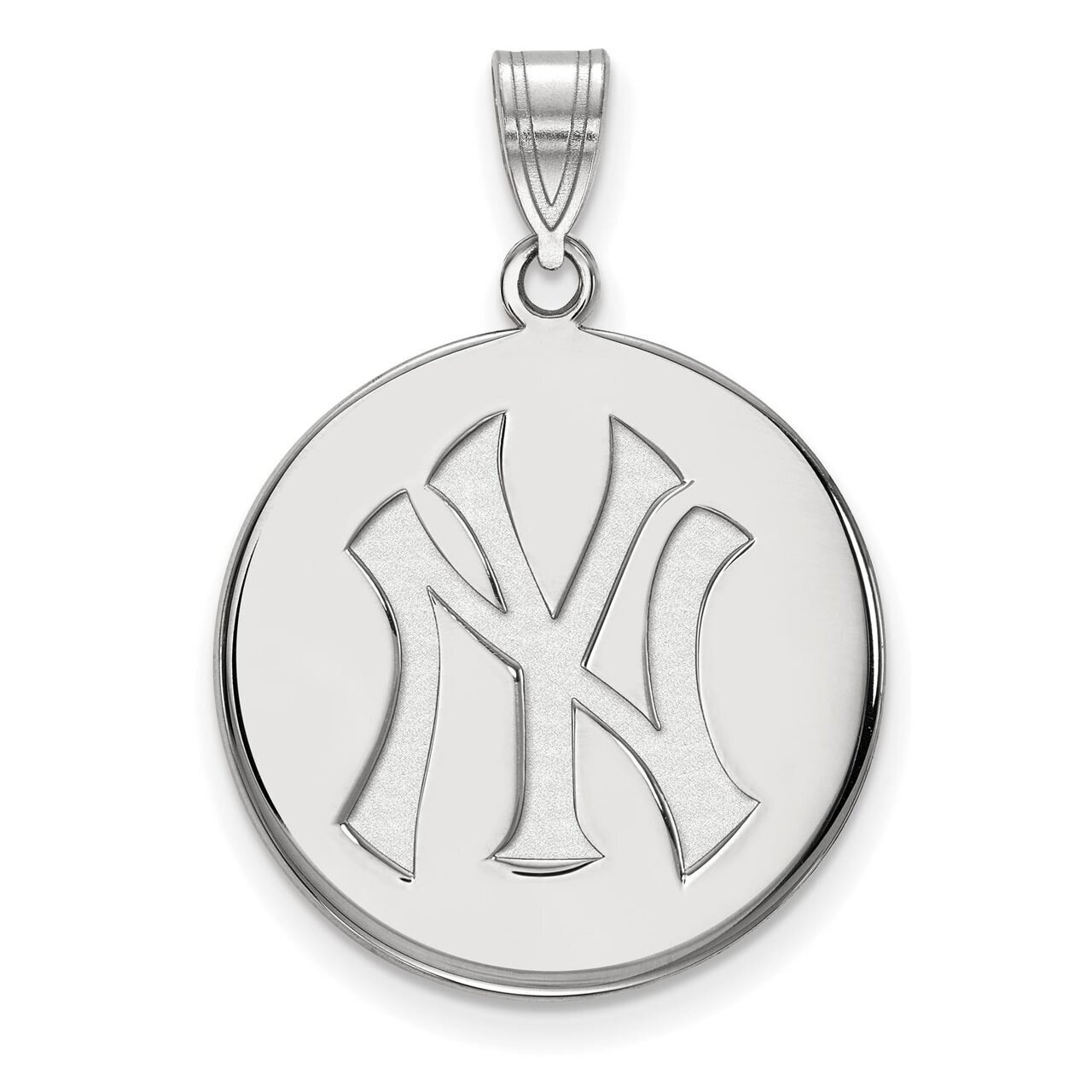 New York Yankees Large Disc Pendant 10k White Gold 1W041YAN, MPN: 1W041YAN, 886774787510
