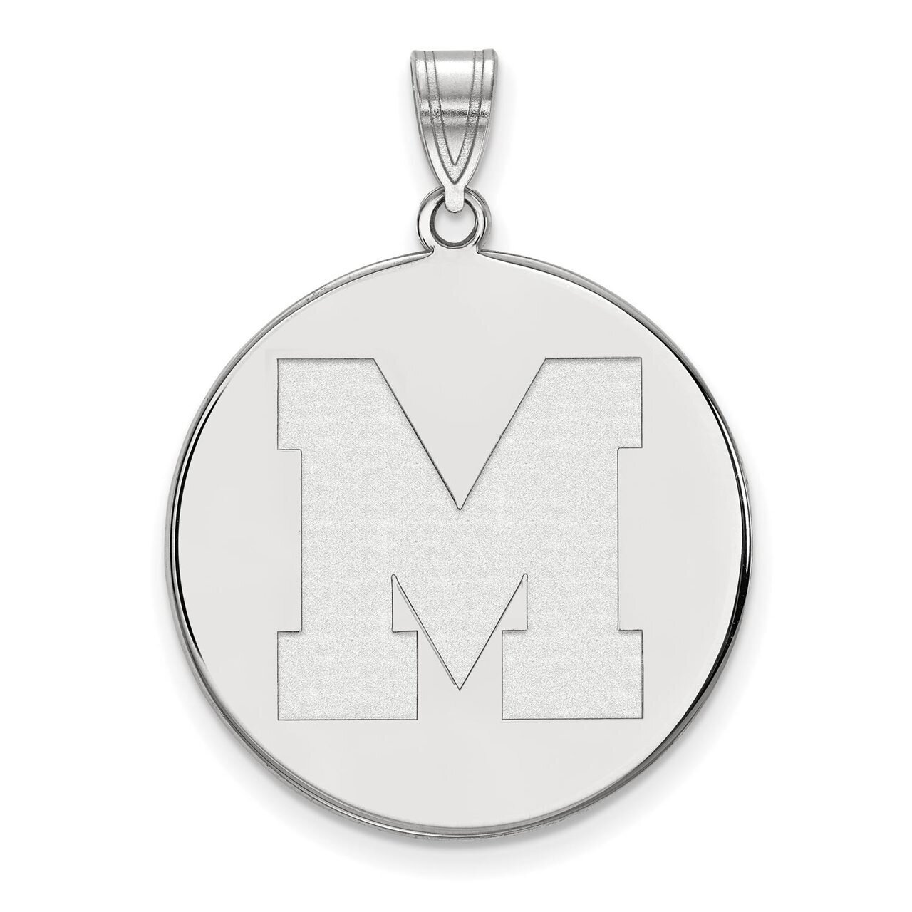 University of Memphis x-Large Disc Pendant 10k White Gold 1W042UMP, MPN: 1W042UMP, 886774787688
