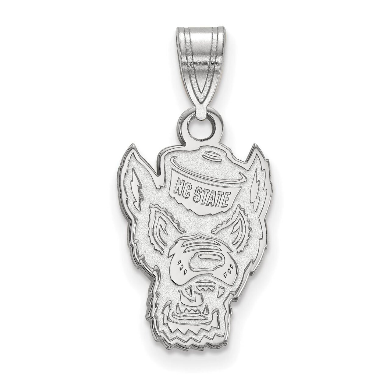 North Carolina State University Medium Pendant 10k White Gold 1W045NCS, MPN: 1W045NCS, 886774788623