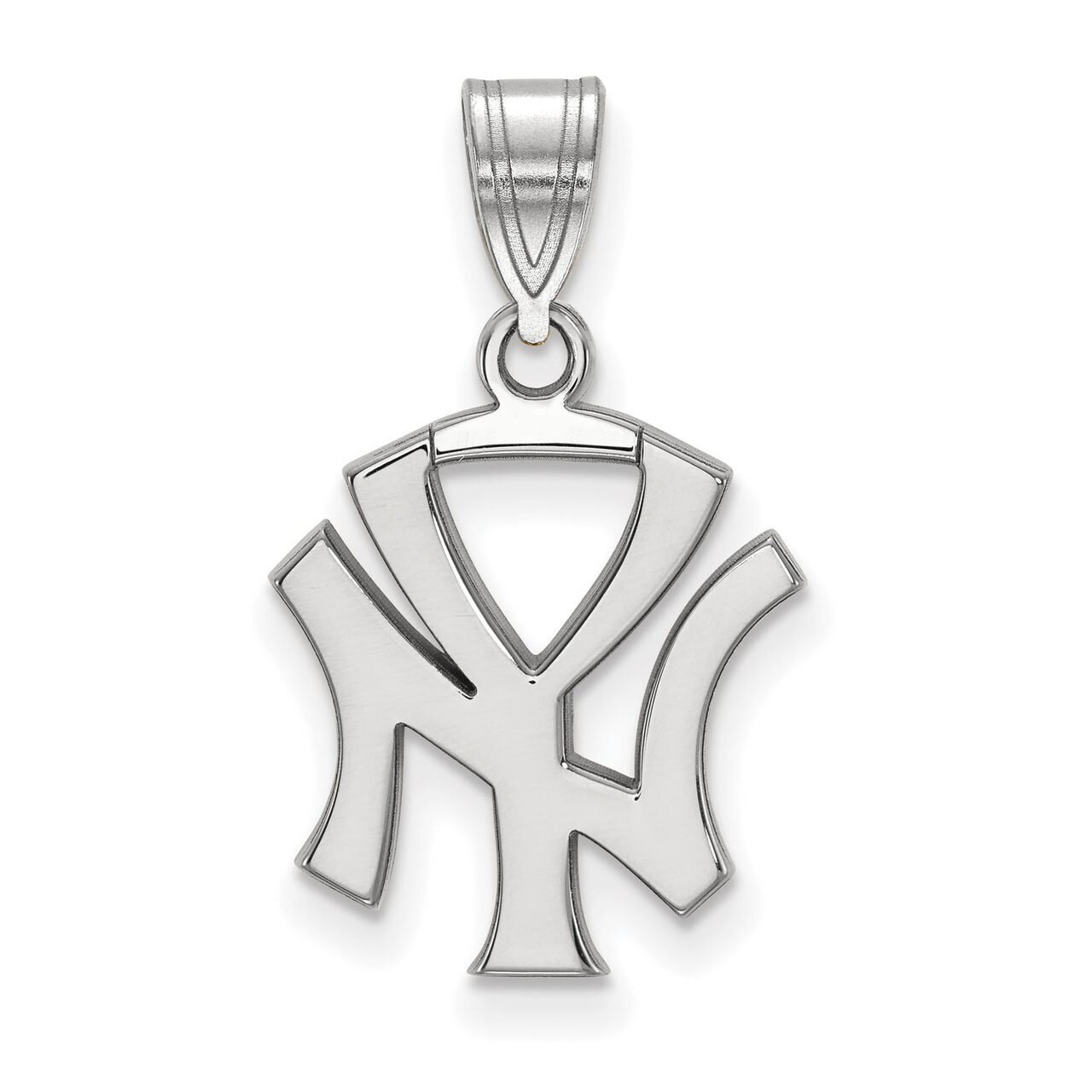 New York Yankees Medium Pendant 10k White Gold 1W045YAN