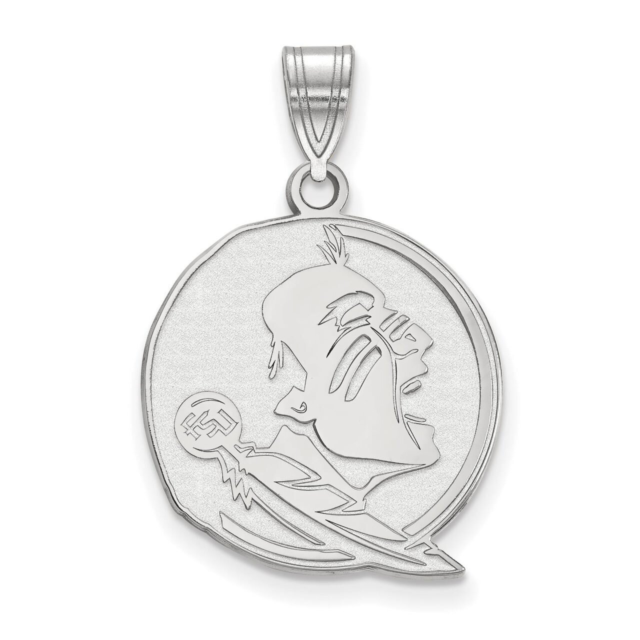 Florida State University Large Pendant 10k White Gold 1W046FSU, MPN: 1W046FSU, 886774788883