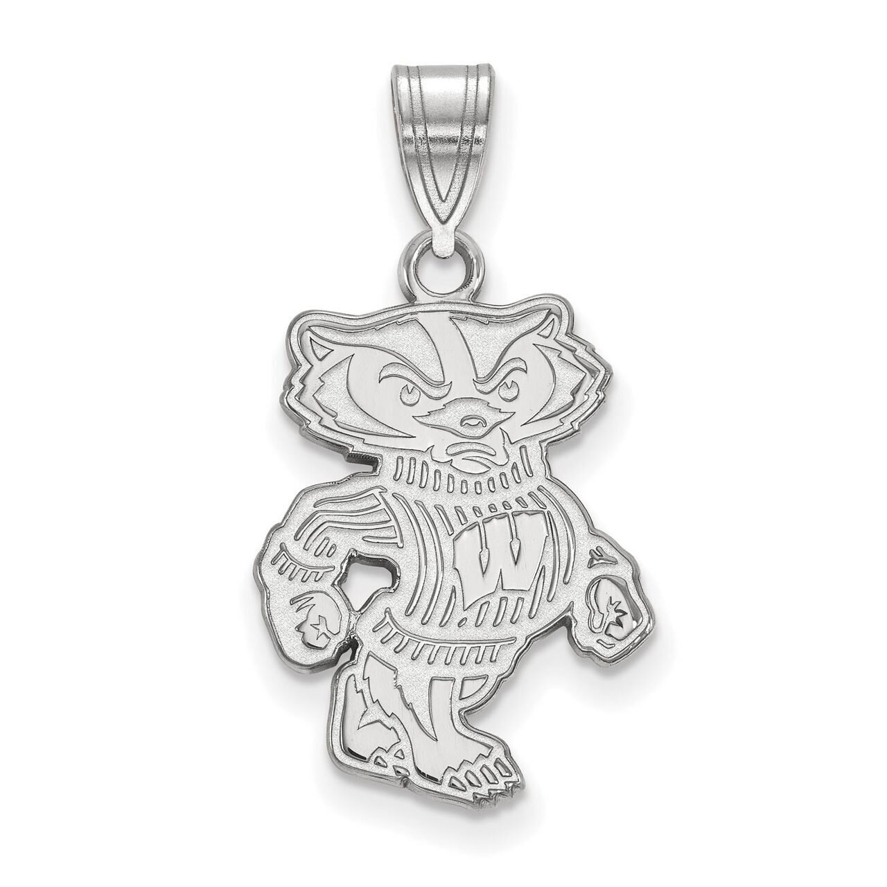 University of Wisconsin Large Pendant 10k White Gold 1W046UWI, MPN: 1W046UWI, 886774789187