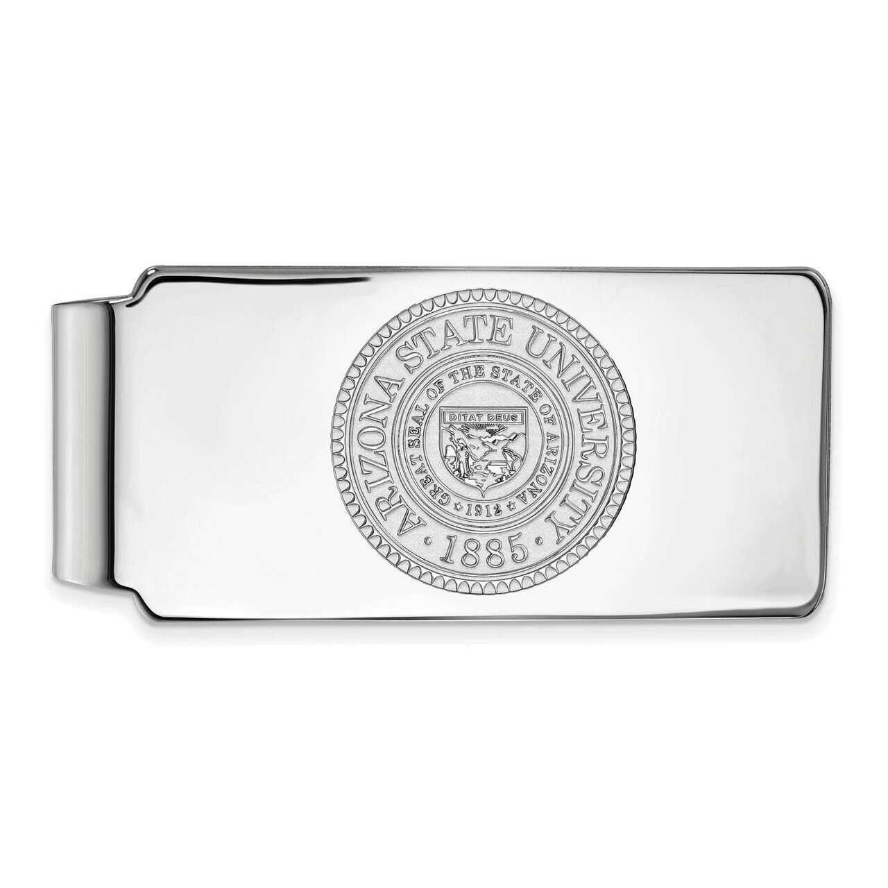 Arizona State University Money Clip Crest 10k White Gold 1W047AZS, MPN: 1W047AZS, 886774789224