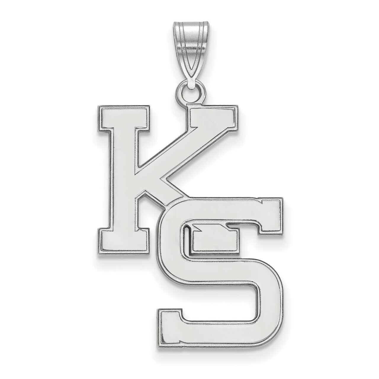 Kansas State University x-Large Pendant 10k White Gold 1W047KSU