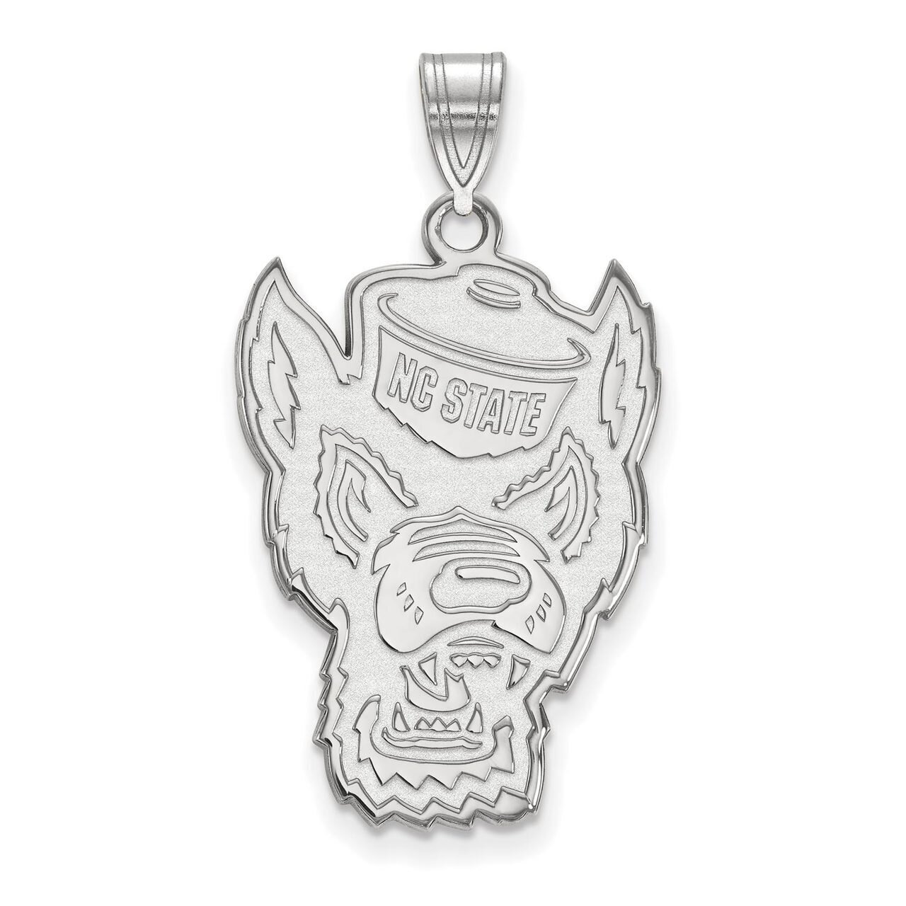 North Carolina State University x-Large Pendant 10k White Gold 1W047NCS, MPN: 1W047NCS, 886774789323