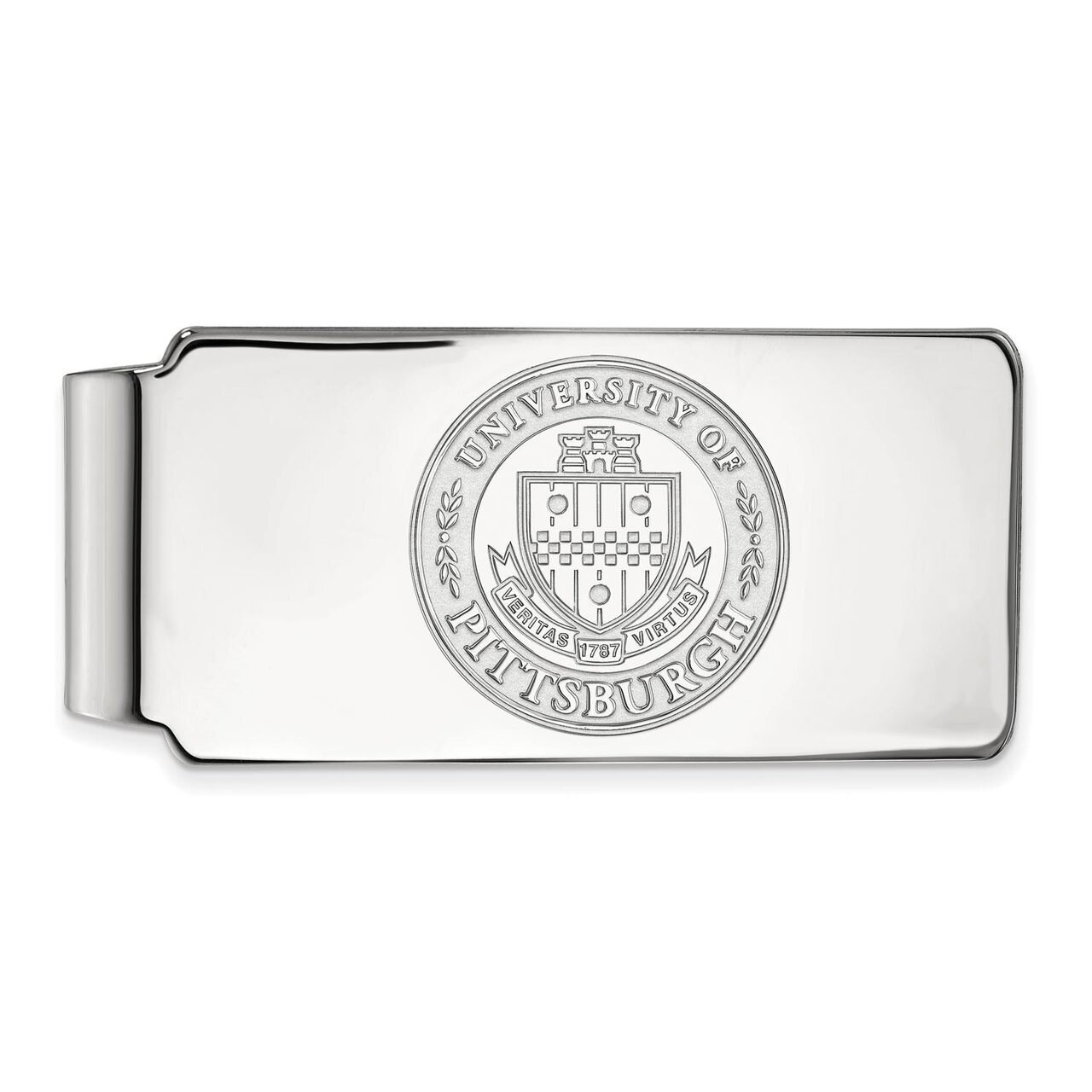 University of Pittsburgh Money Clip Crest 10k White Gold 1W049UPI, MPN: 1W049UPI, 886774789736